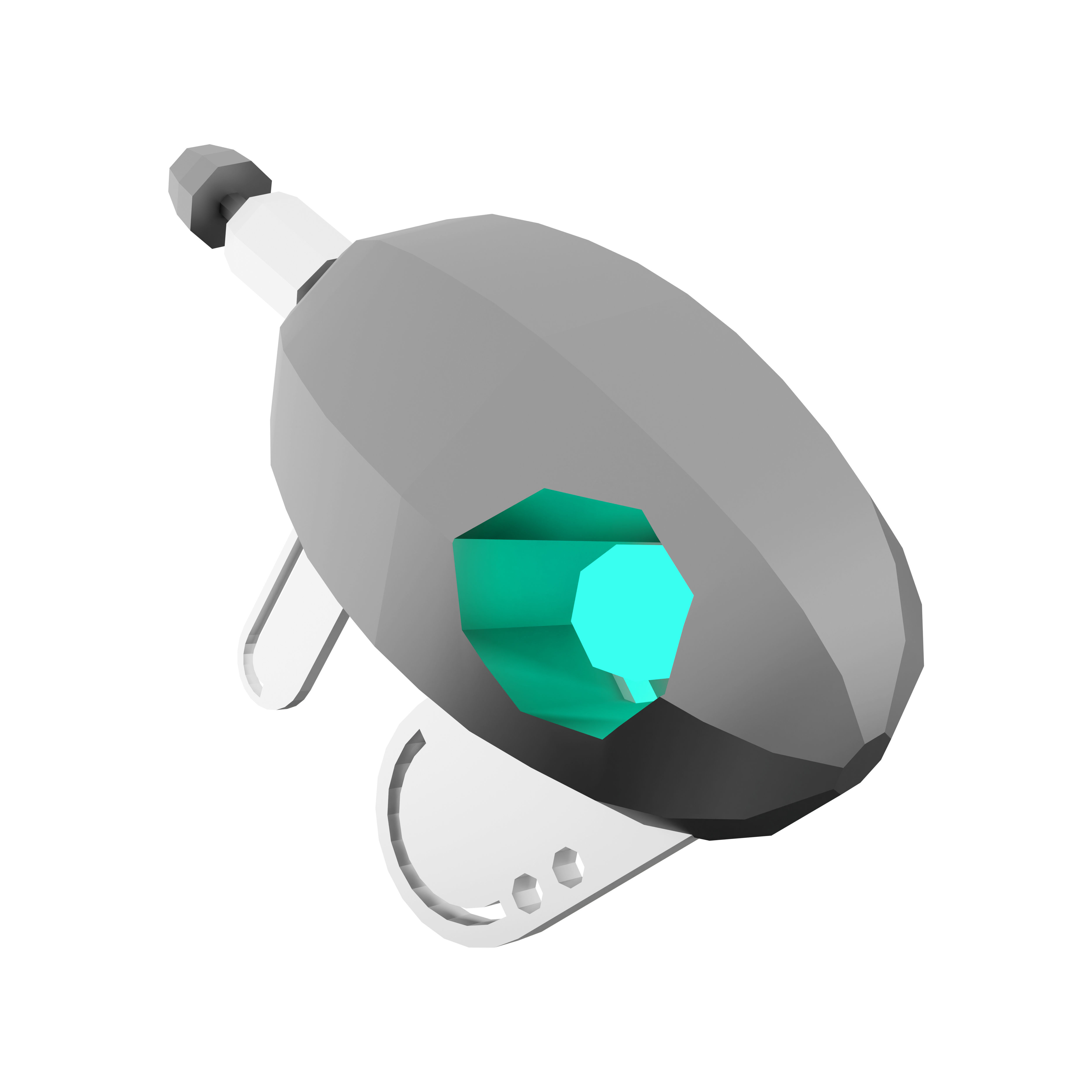 3d ray gun low poly icon 3D model_5