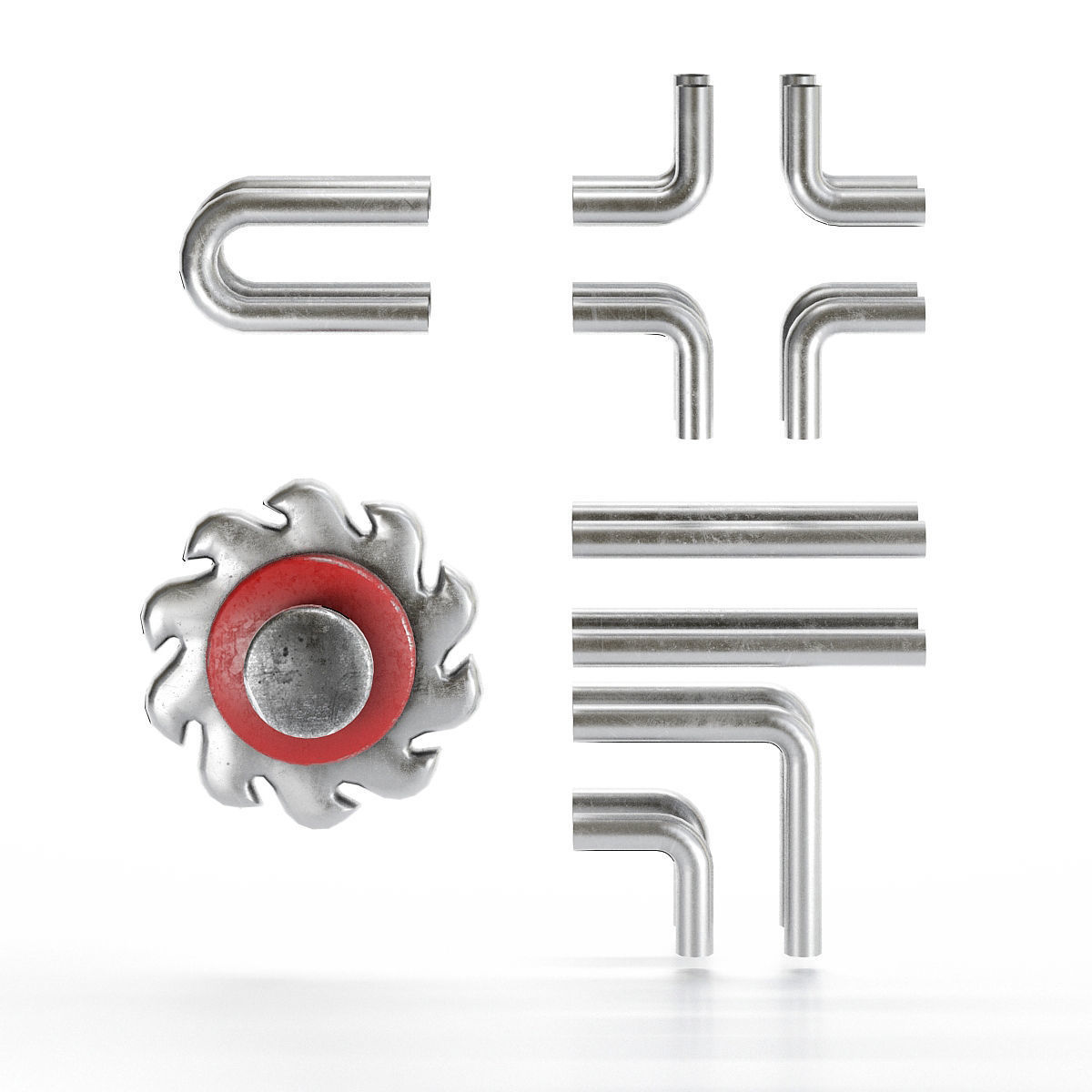 stylized level modular platformer pack Low-poly 3D model_12