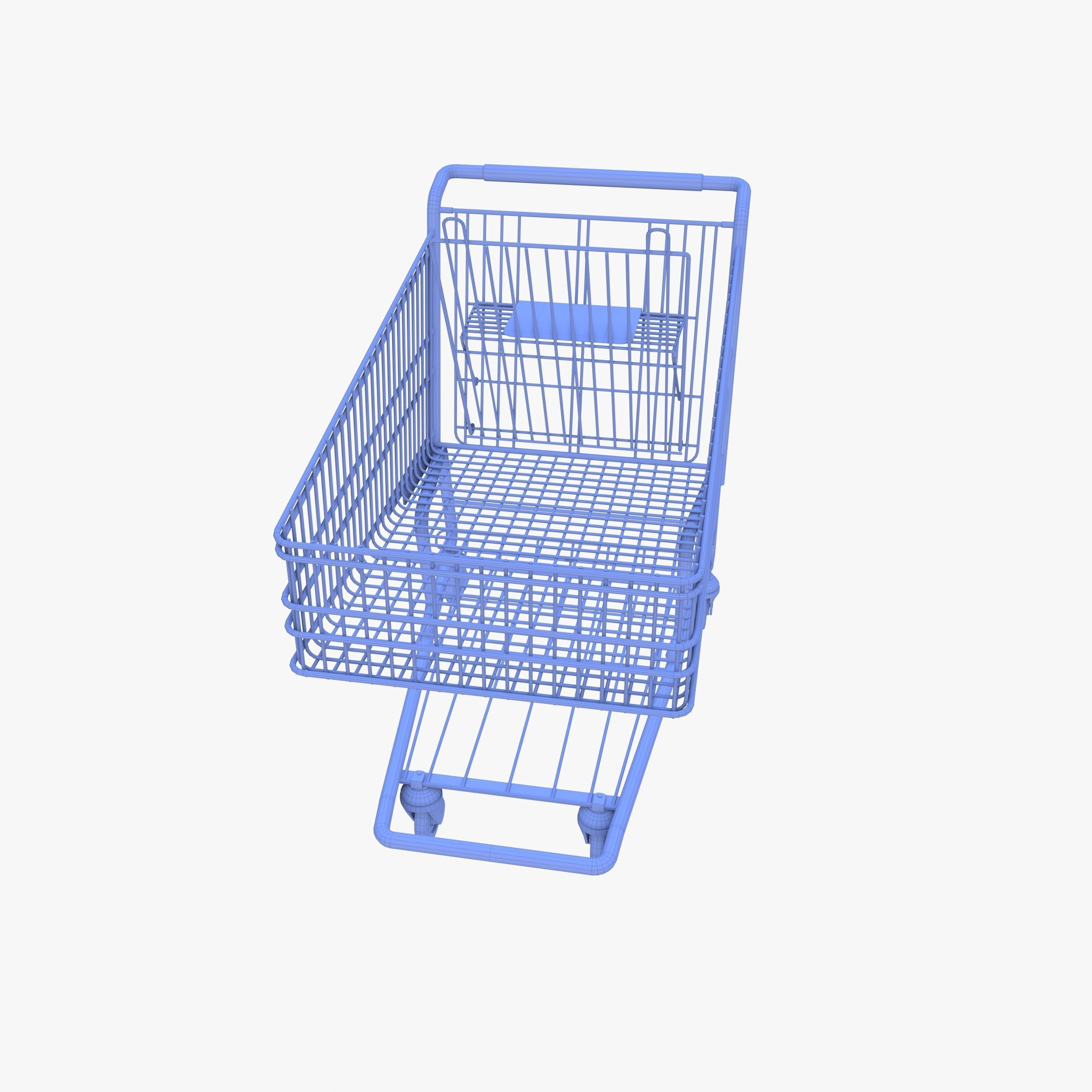 Shopping cart v7 Low-poly 3D model_22