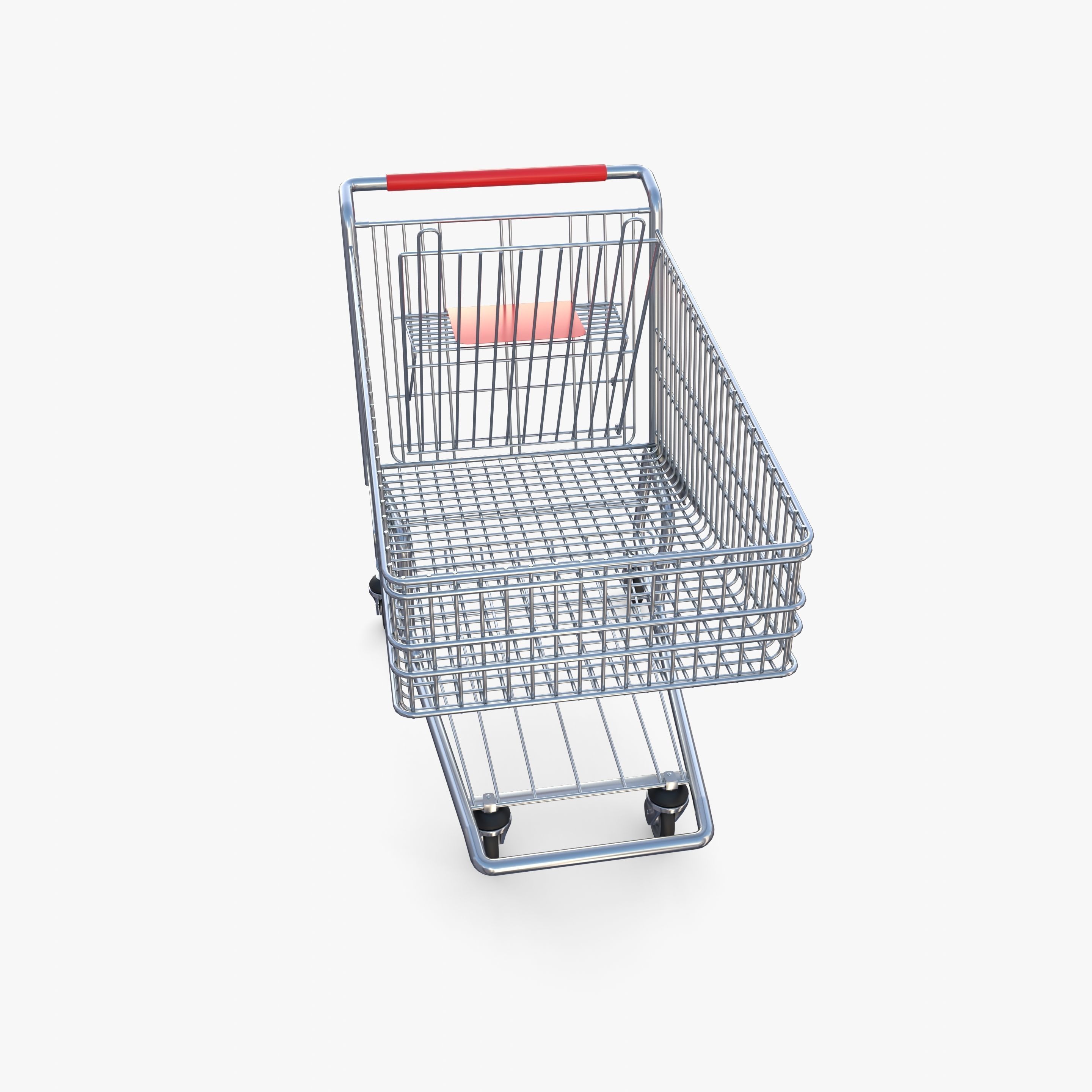 Shopping cart v7 Low-poly 3D model_11