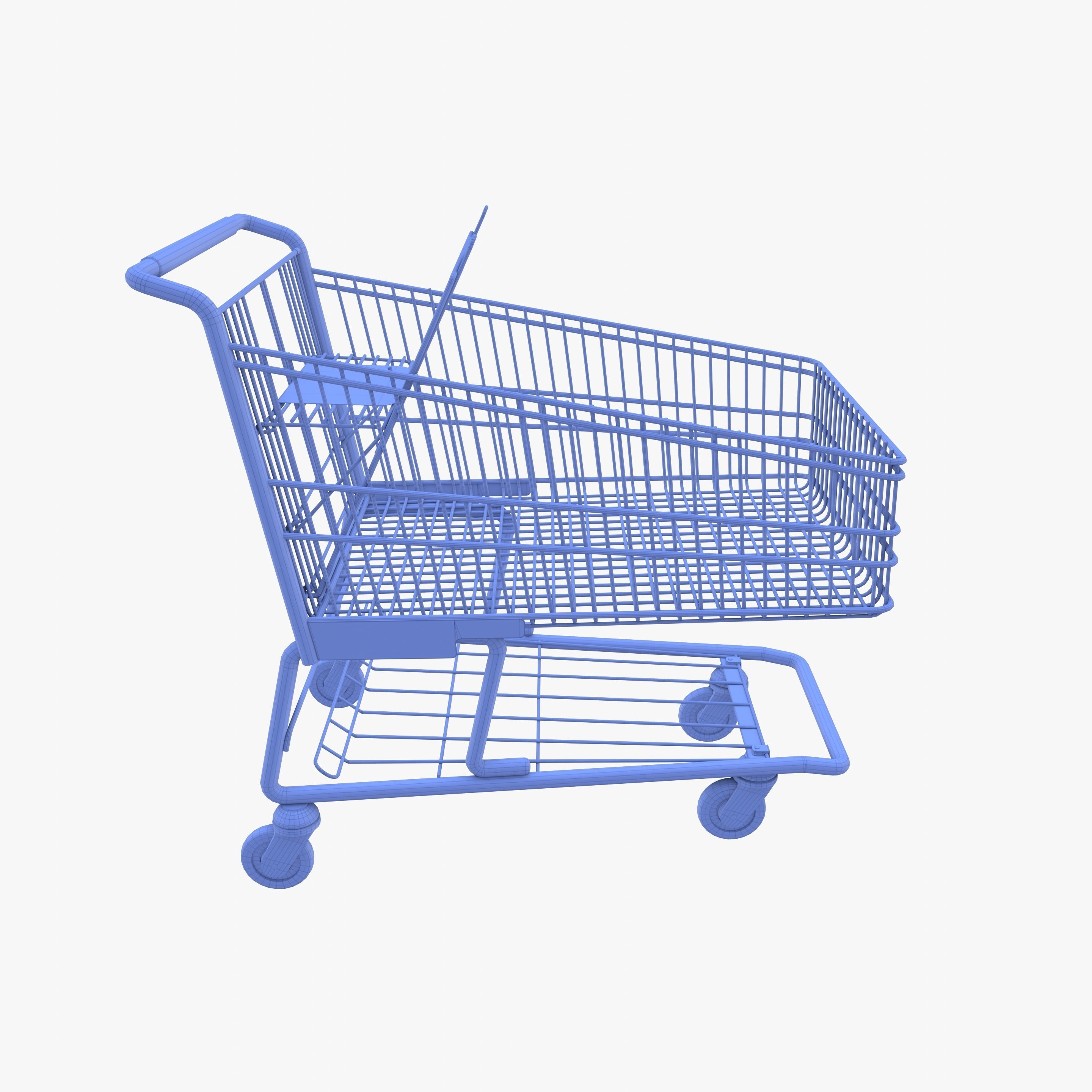 Shopping cart v7 Low-poly 3D model_18