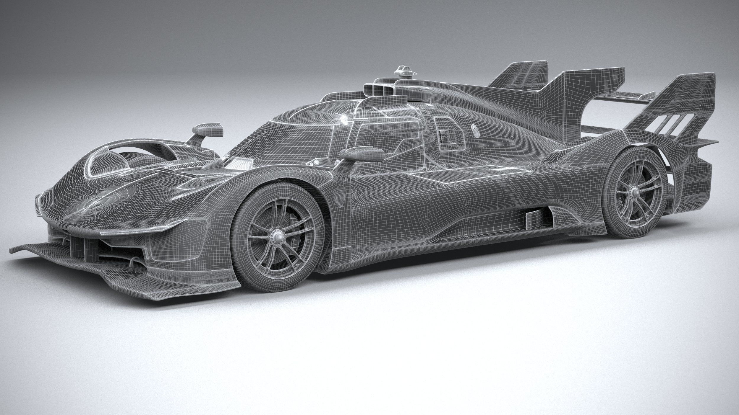 Ferrari 499P Racecar 2023 3D model_26