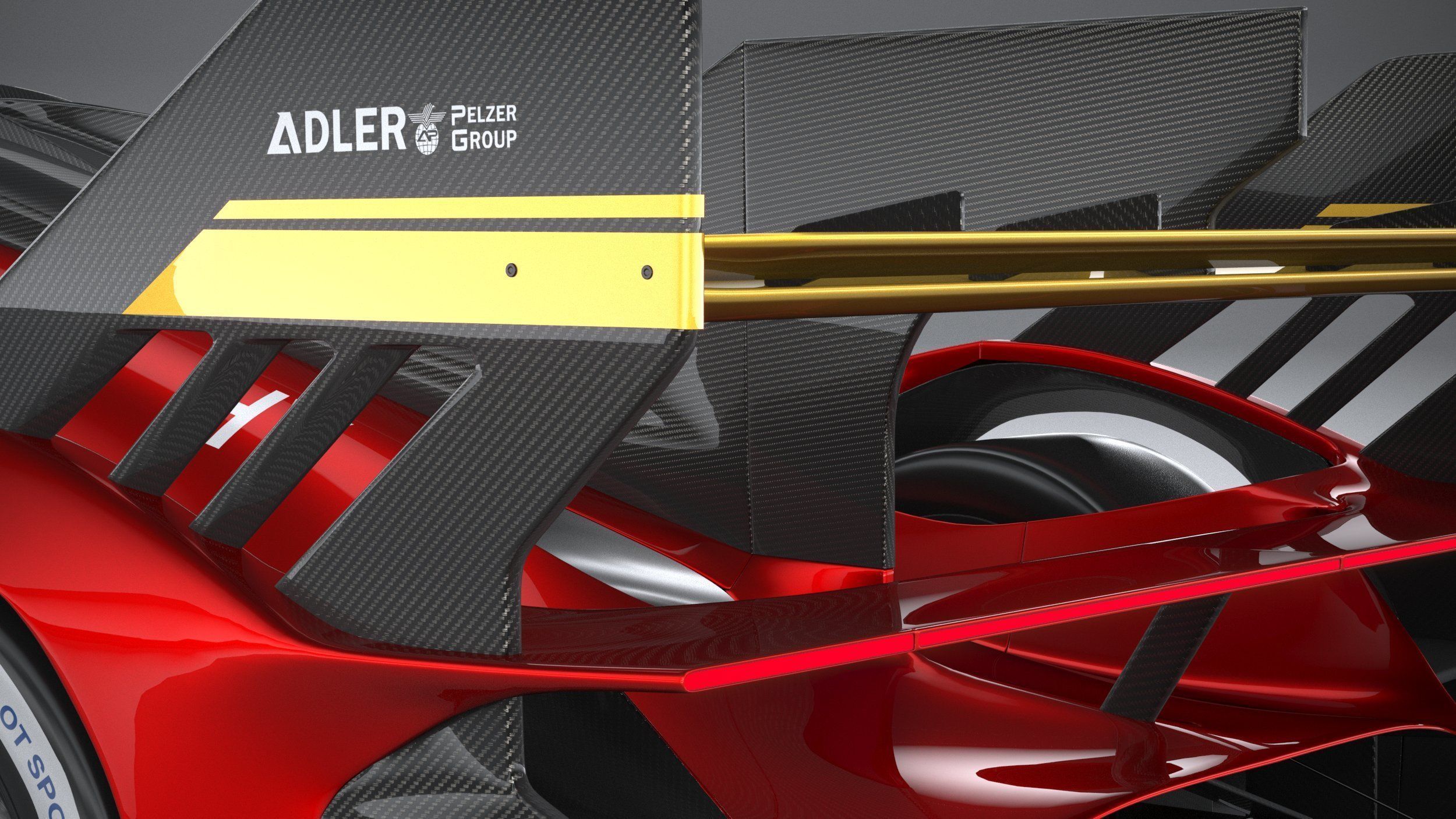 Ferrari 499P Racecar 2023 3D model_15