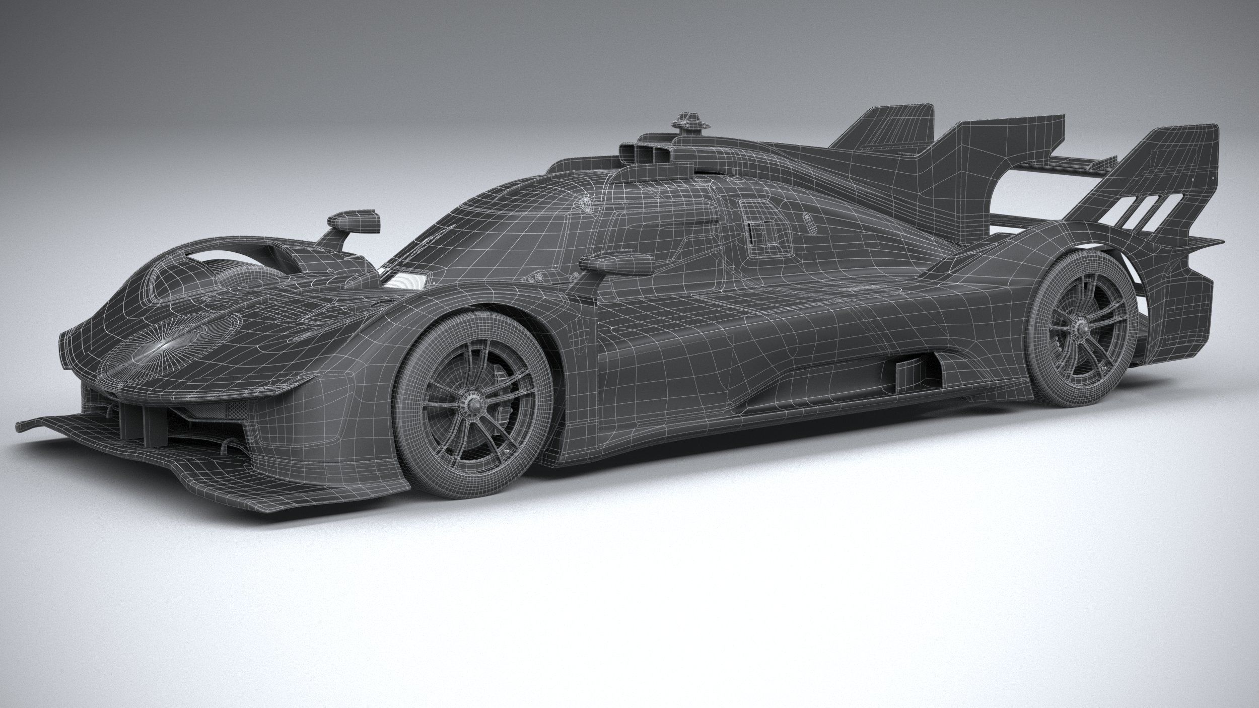 Ferrari 499P Racecar 2023 3D model_28
