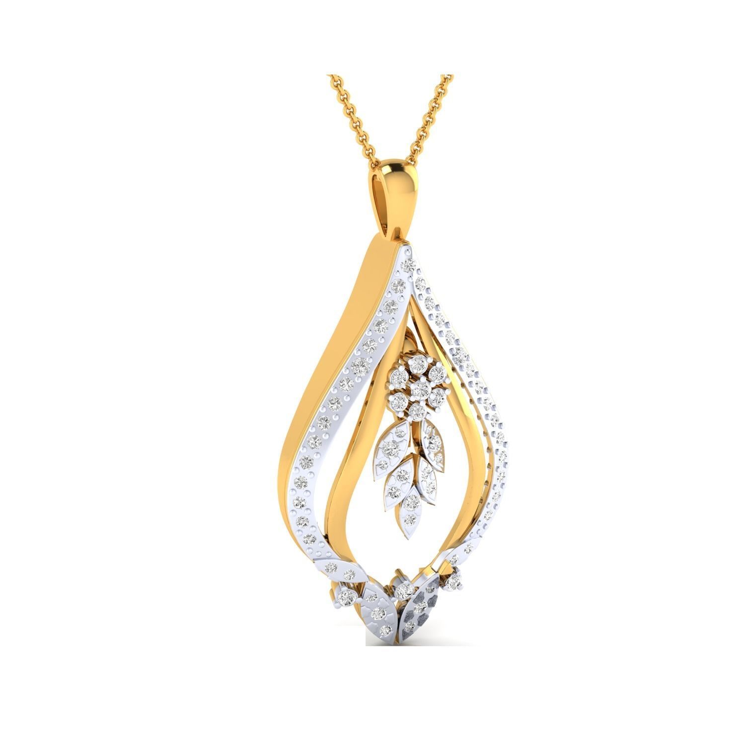 Women Pendant STL OBJ FBX Renders Details 3D print model_8