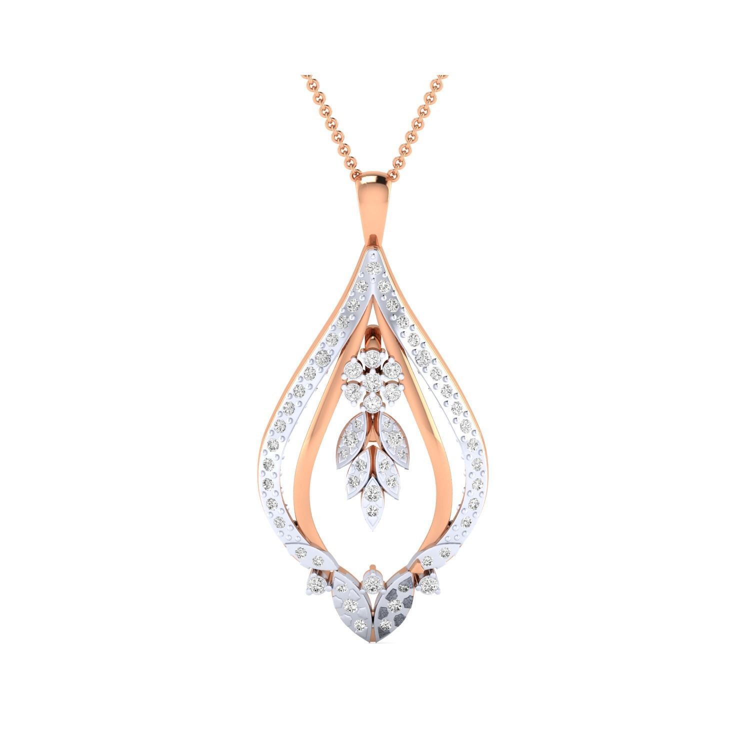 Women Pendant STL OBJ FBX Renders Details 3D print model_16