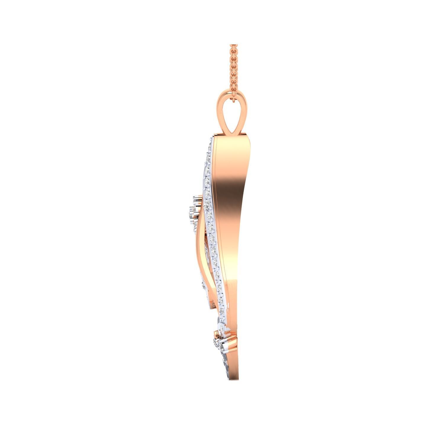 Women Pendant STL OBJ FBX Renders Details 3D print model_11