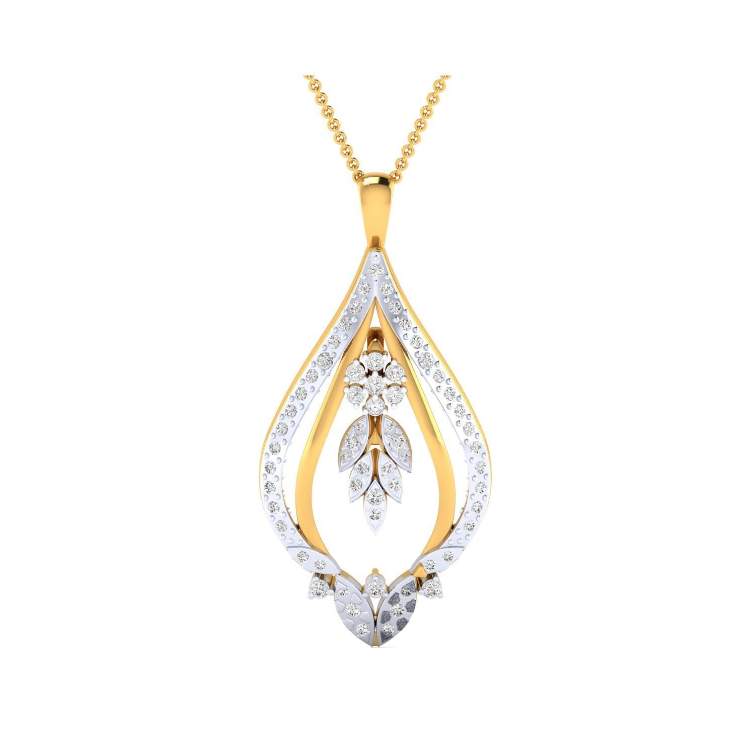 Women Pendant STL OBJ FBX Renders Details 3D print model_18