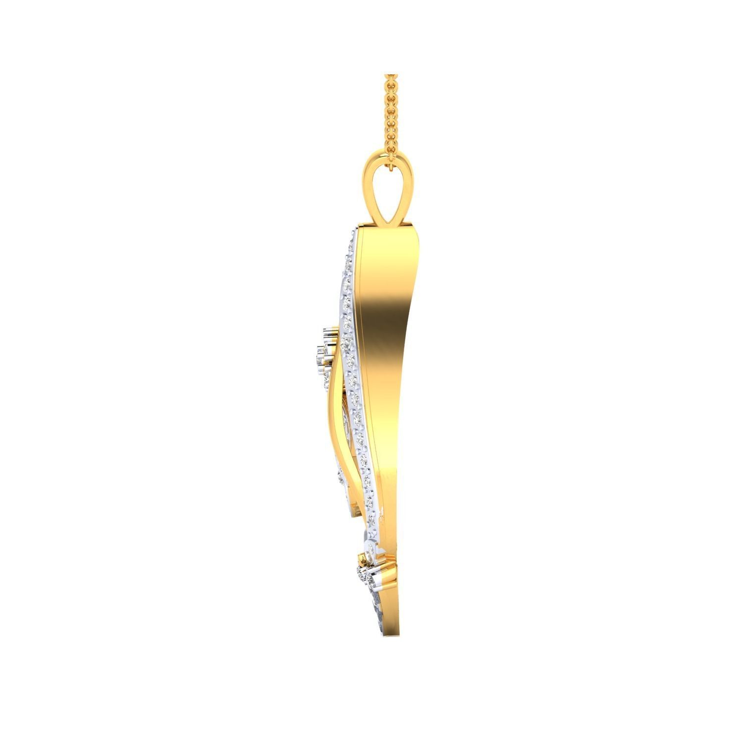 Women Pendant STL OBJ FBX Renders Details 3D print model_15