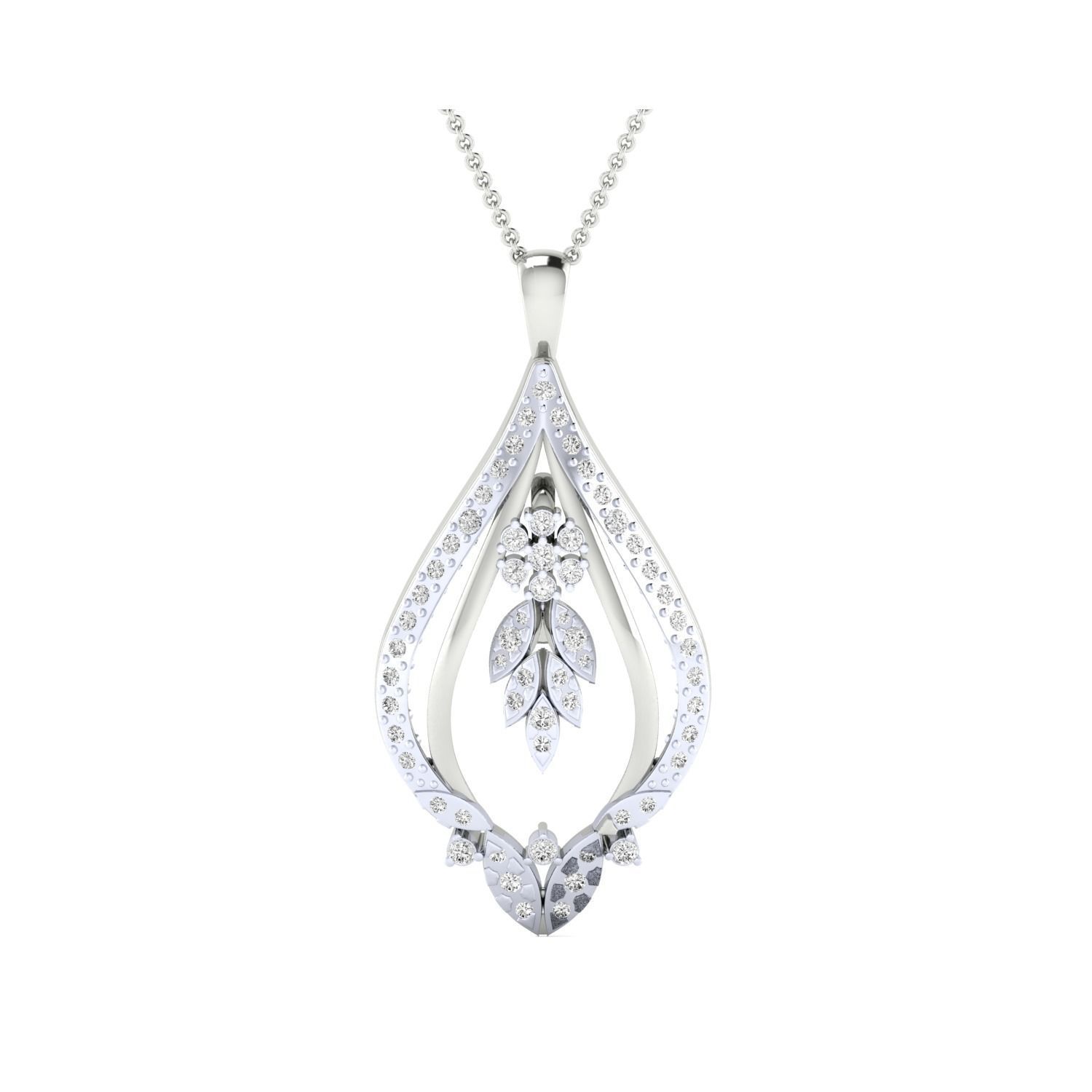 Women Pendant STL OBJ FBX Renders Details 3D print model_2