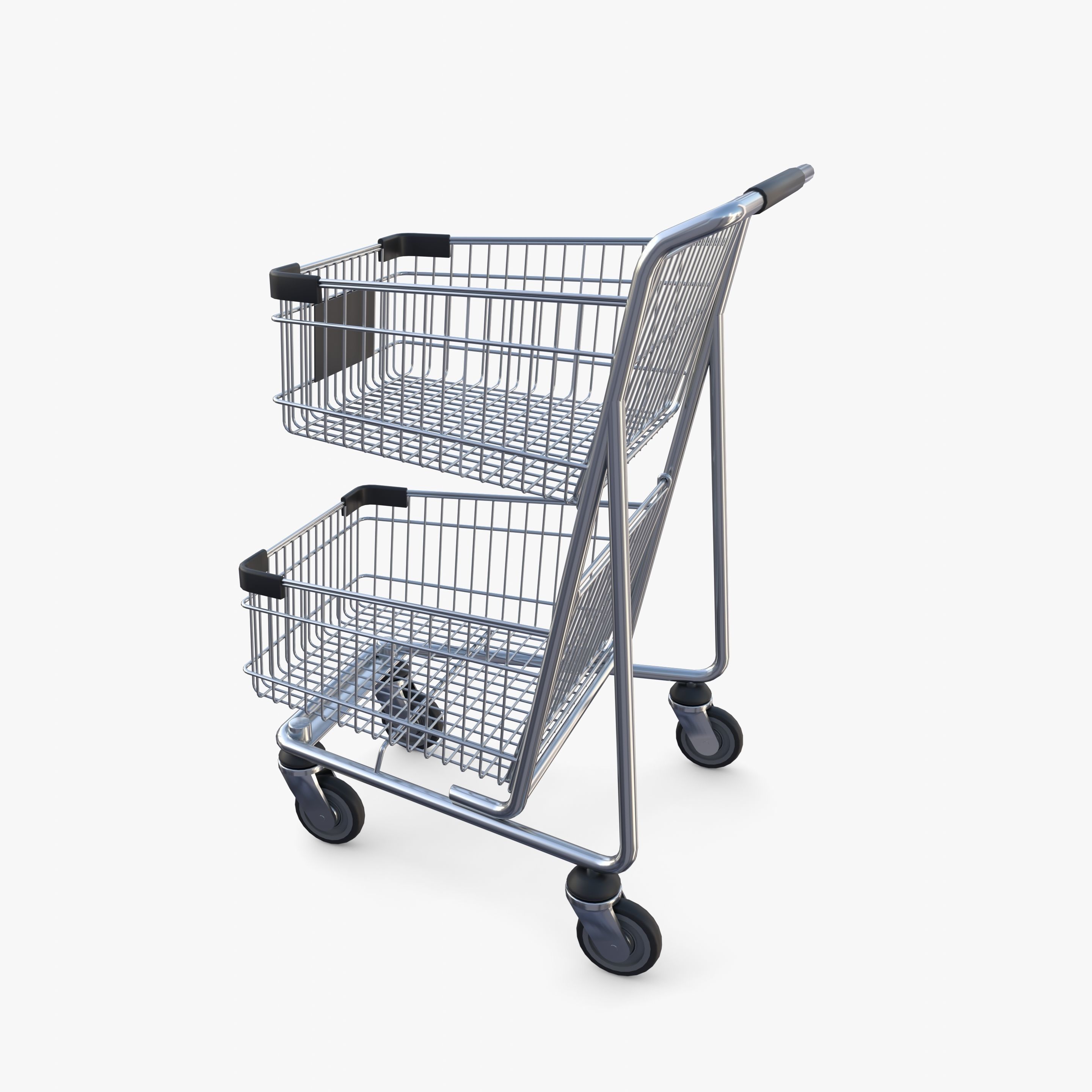 Shopping cart v9 3D model_3