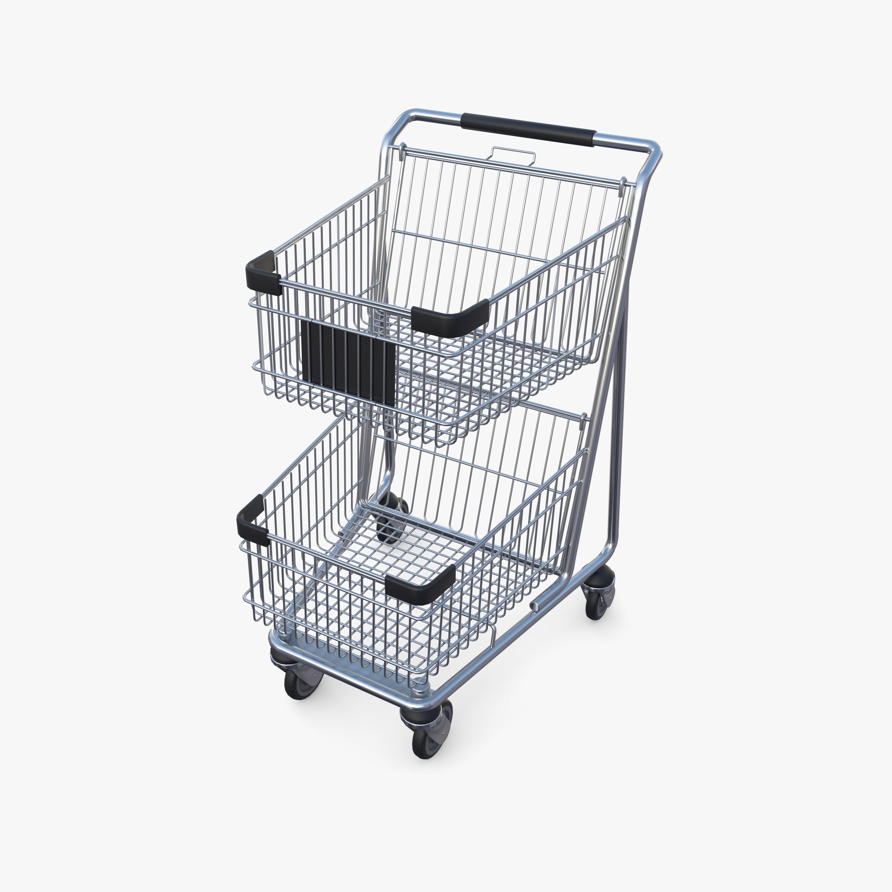 Shopping cart v9 3D model_13