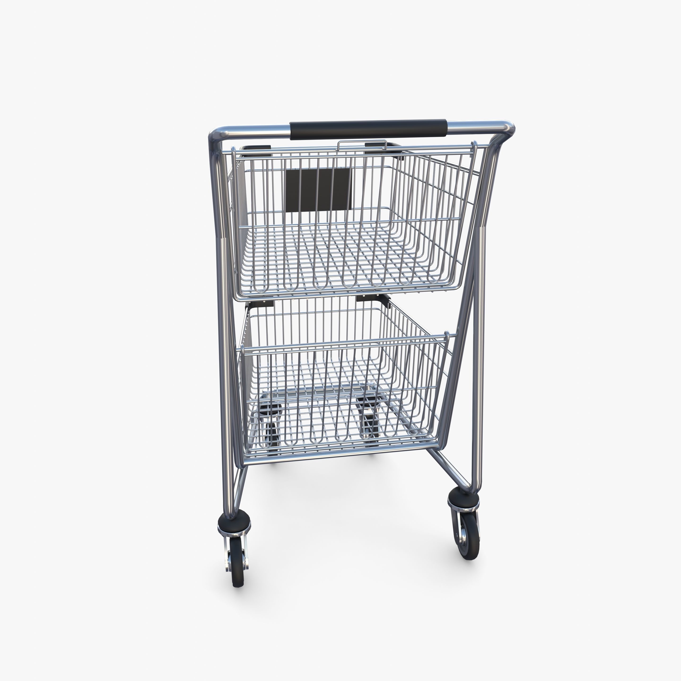 Shopping cart v9 3D model_4