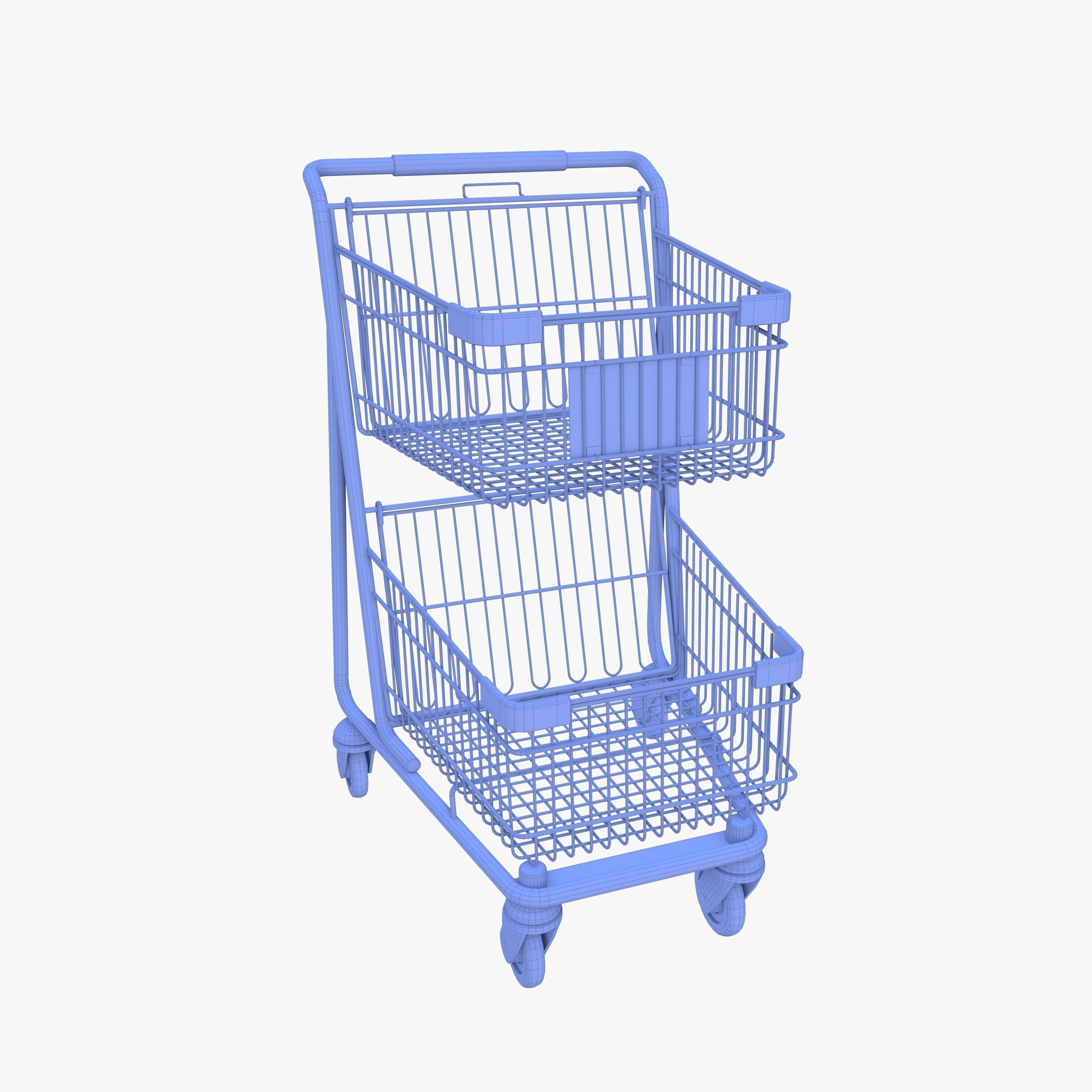 Shopping cart v9 3D model_21