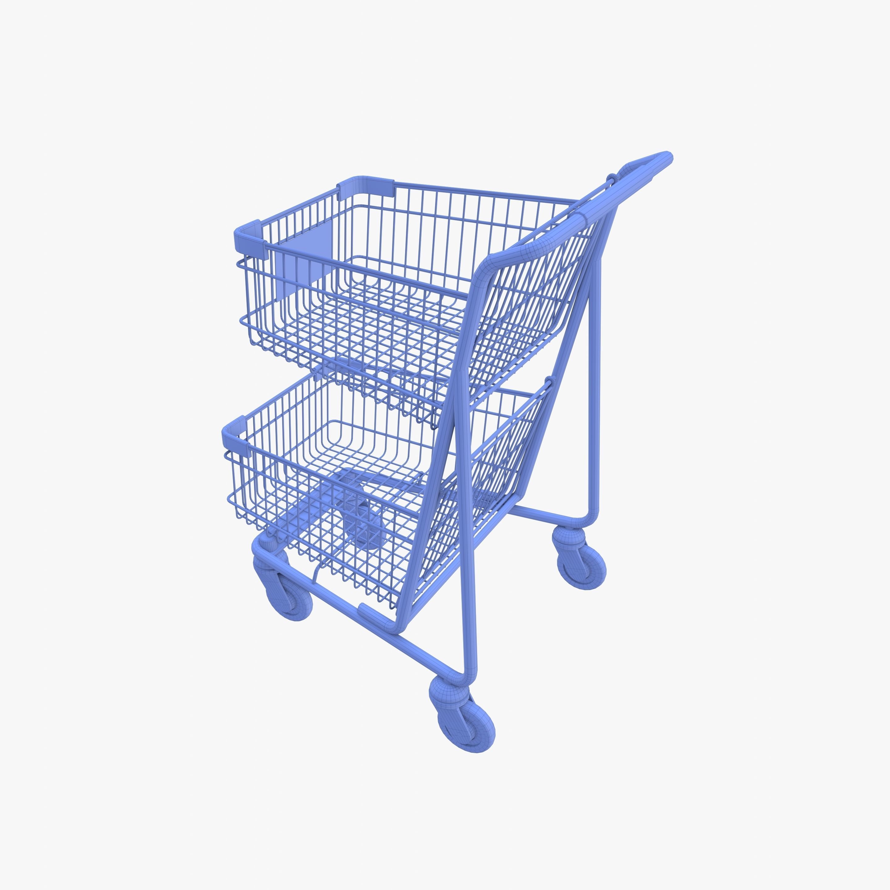 Shopping cart v9 3D model_23