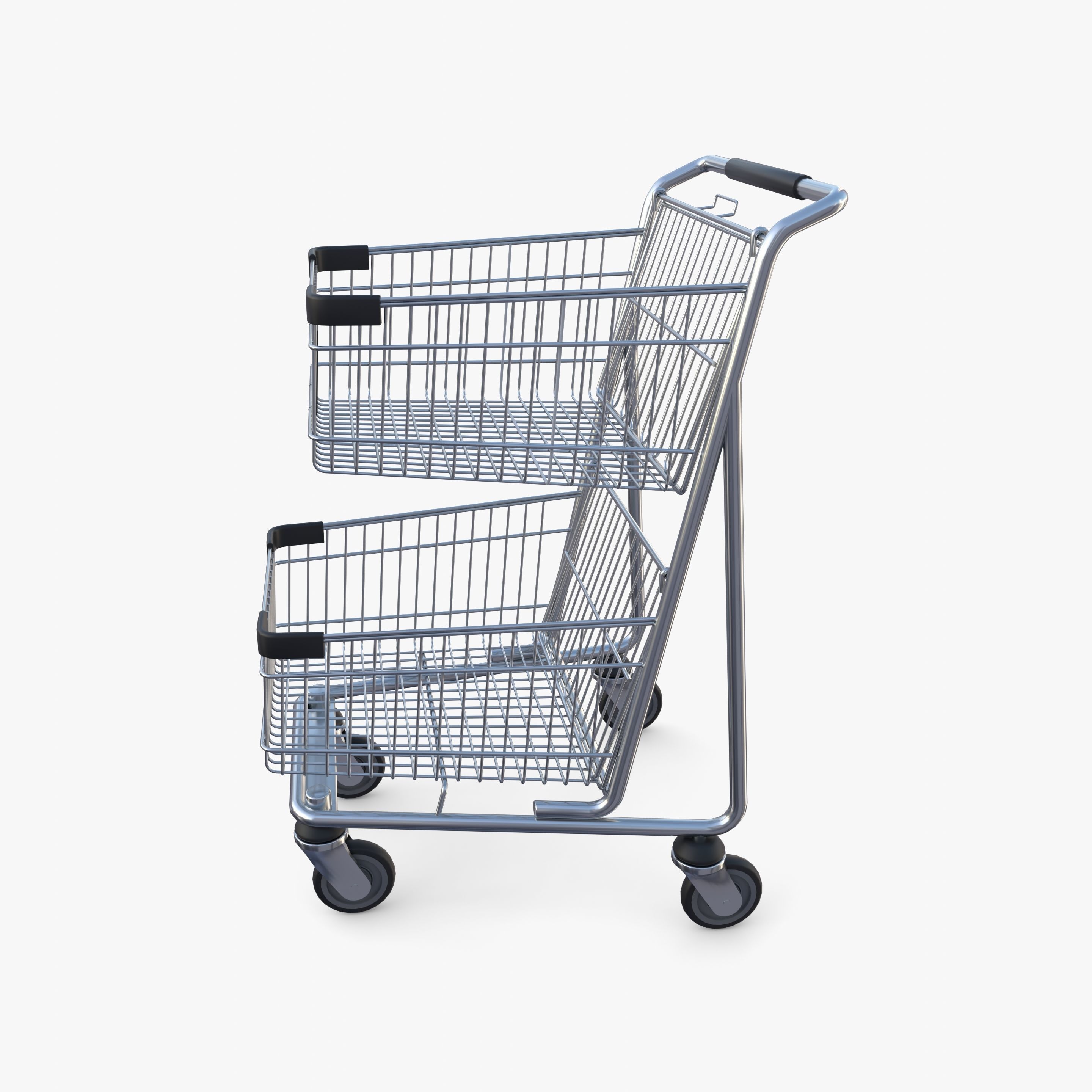 Shopping cart v9 3D model_2
