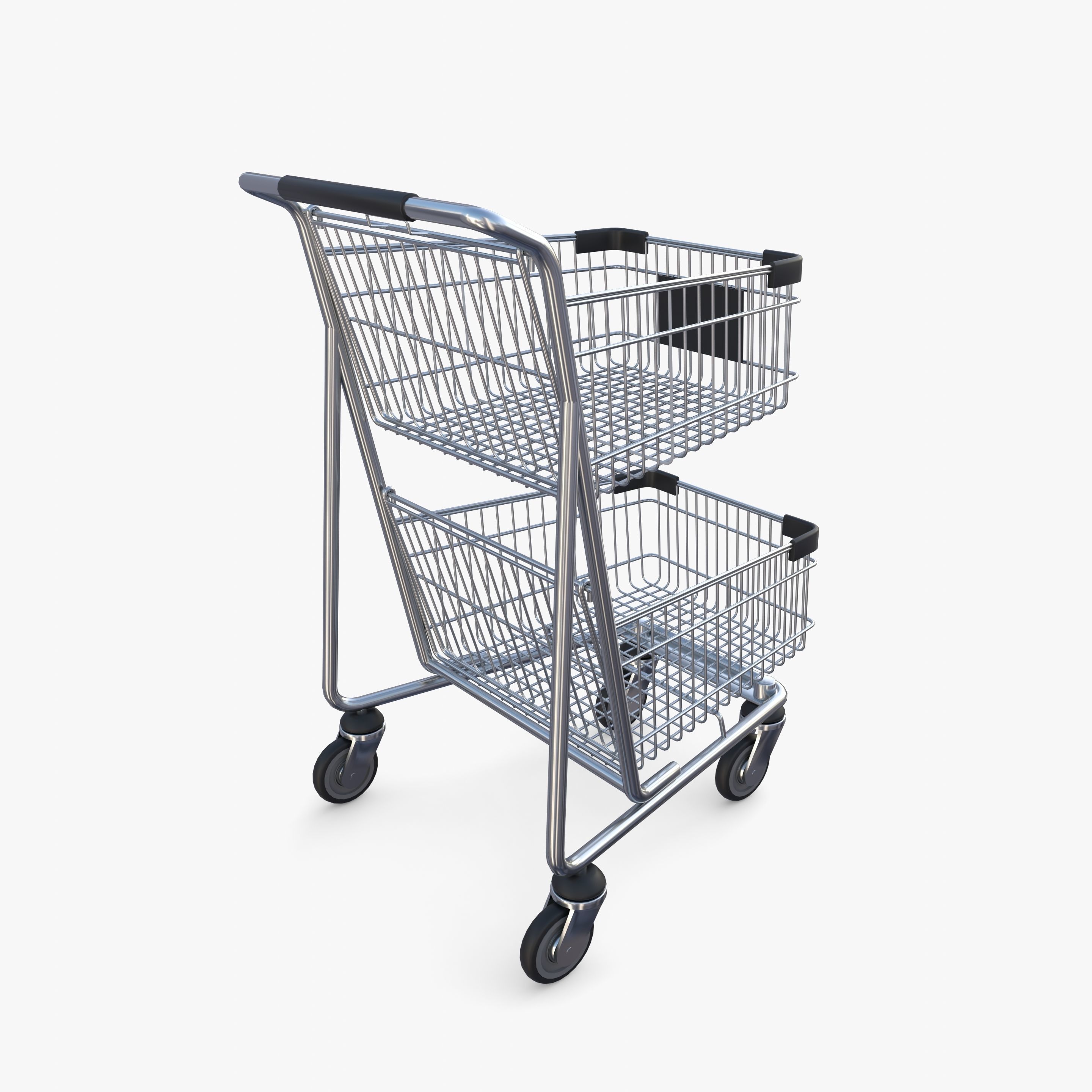 Shopping cart v9 3D model_5