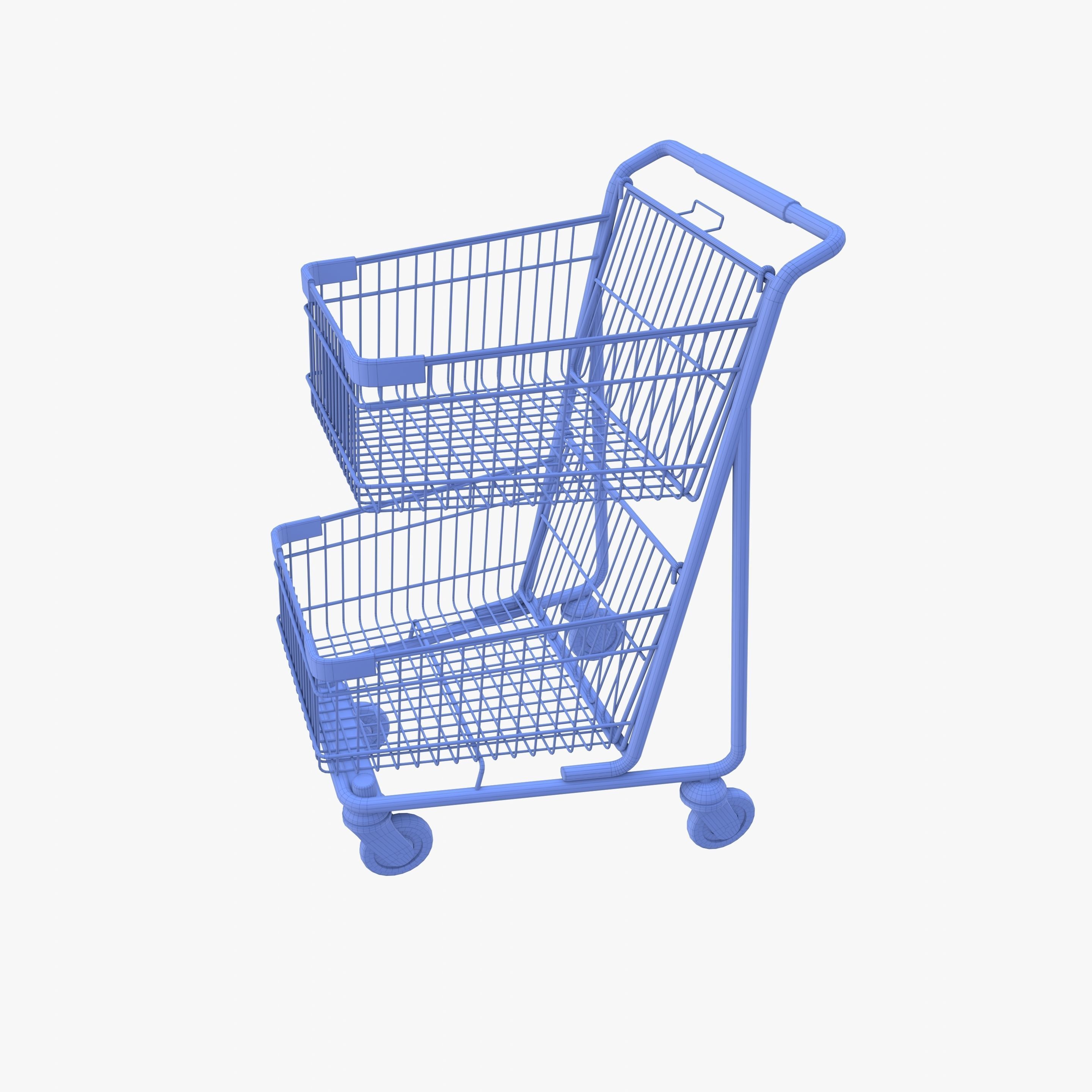 Shopping cart v9 3D model_22