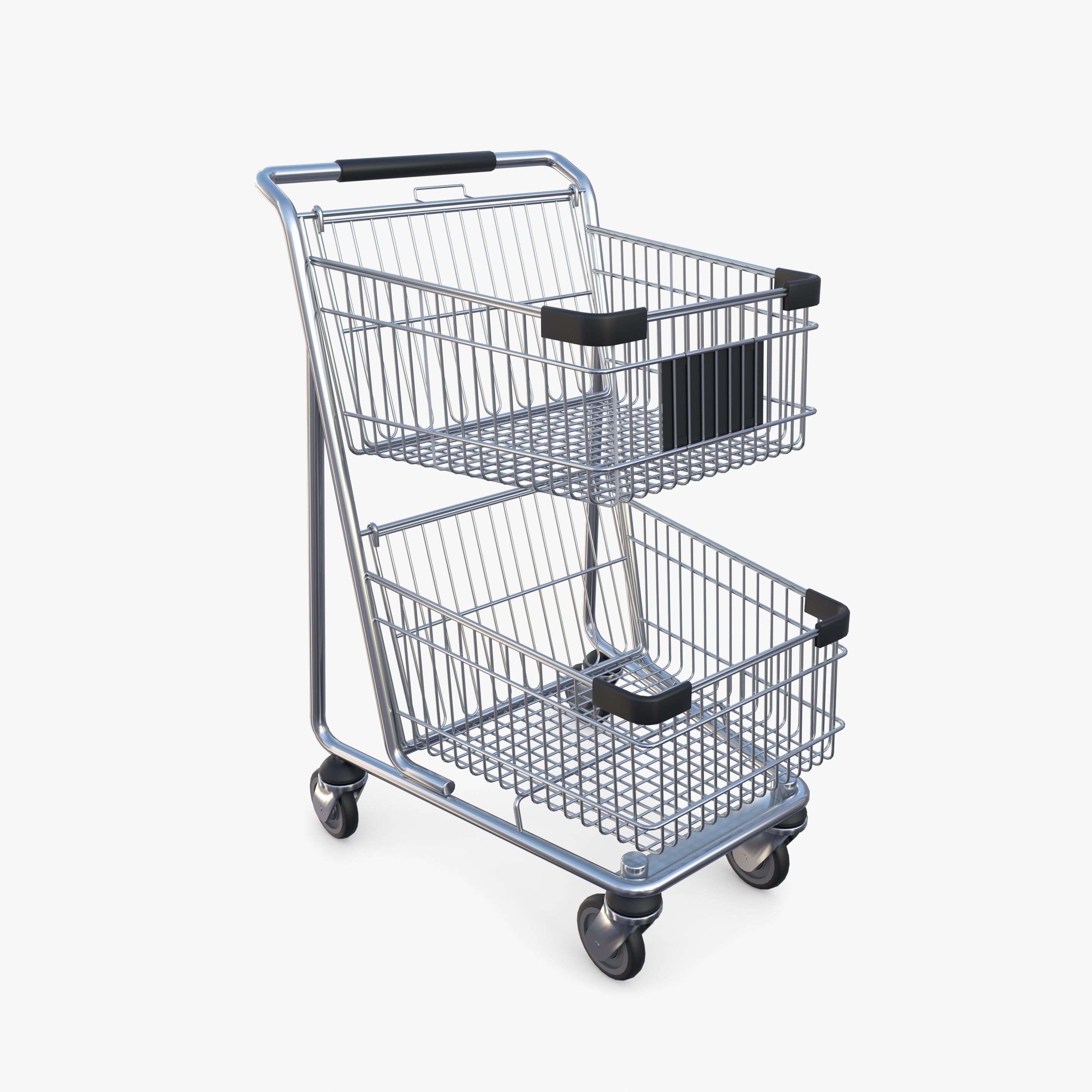 Shopping cart v9 3D model_7