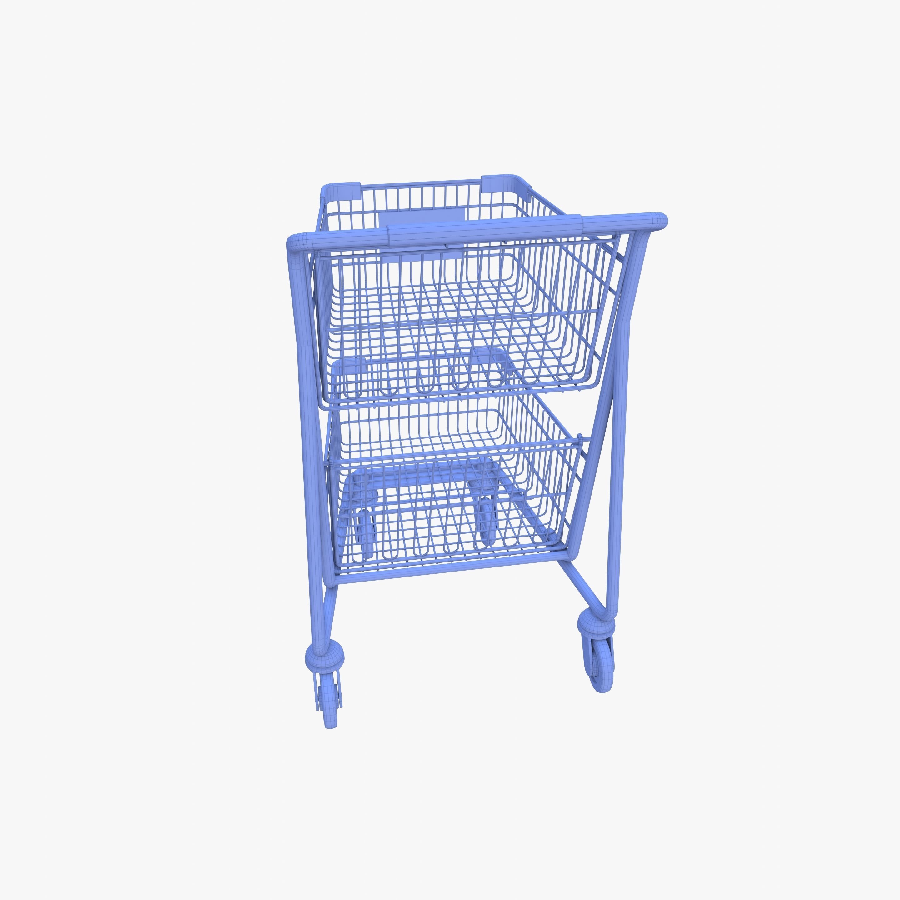 Shopping cart v9 3D model_24