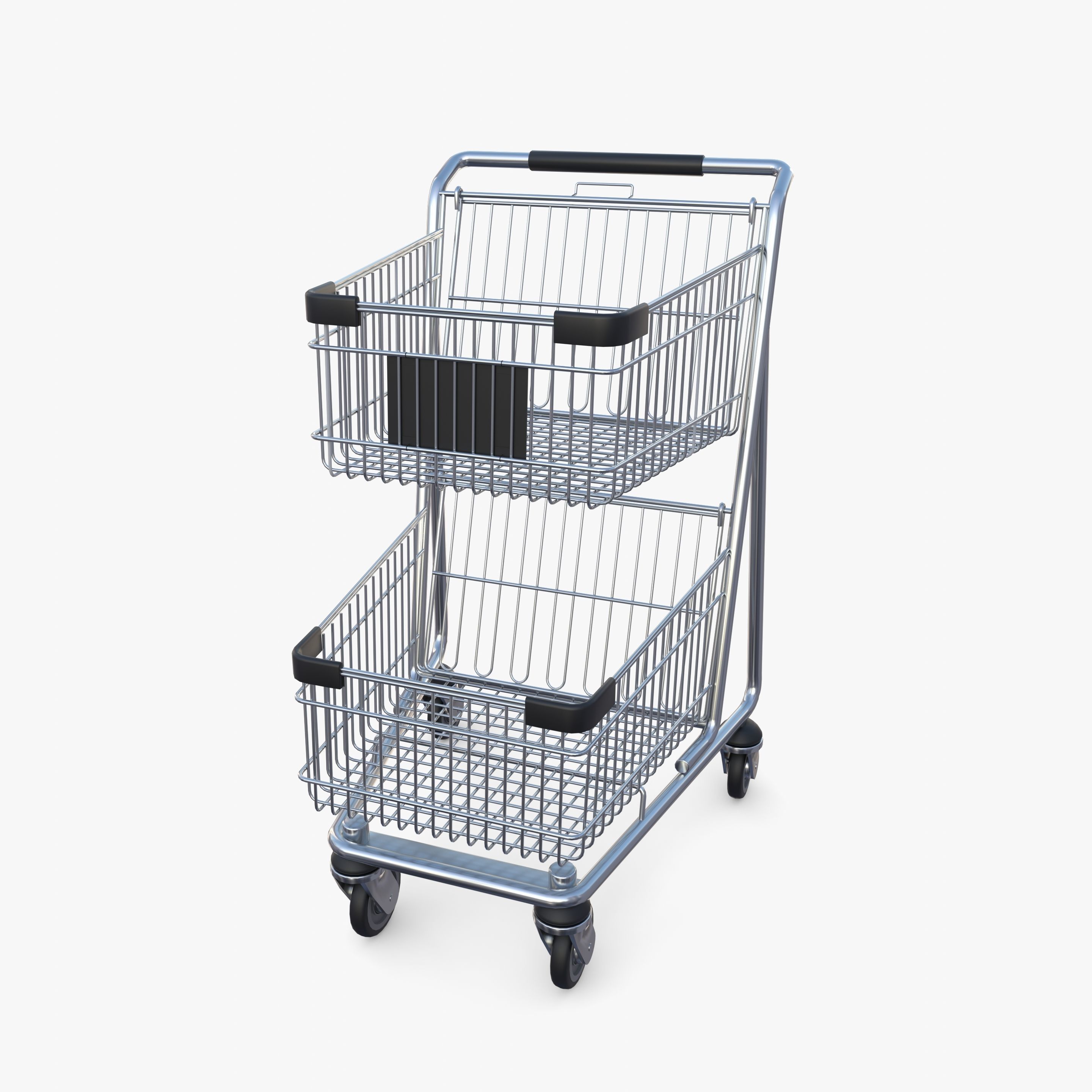 Shopping cart v9 3D model_9