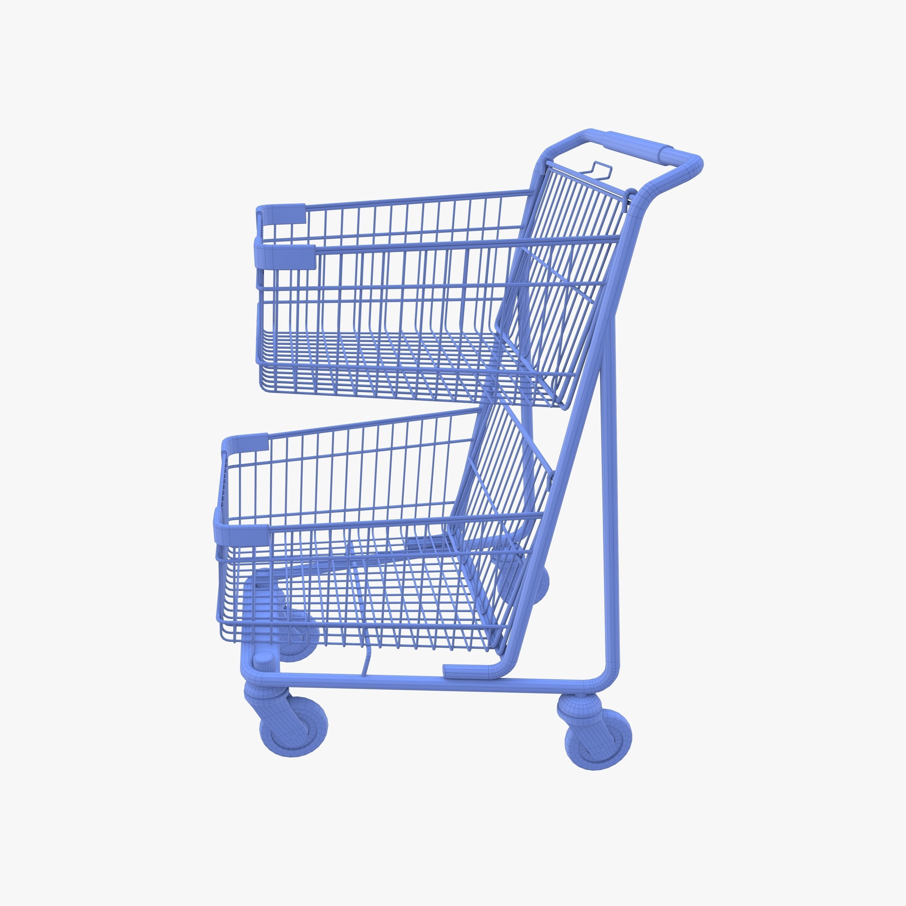Shopping cart v9 3D model_16