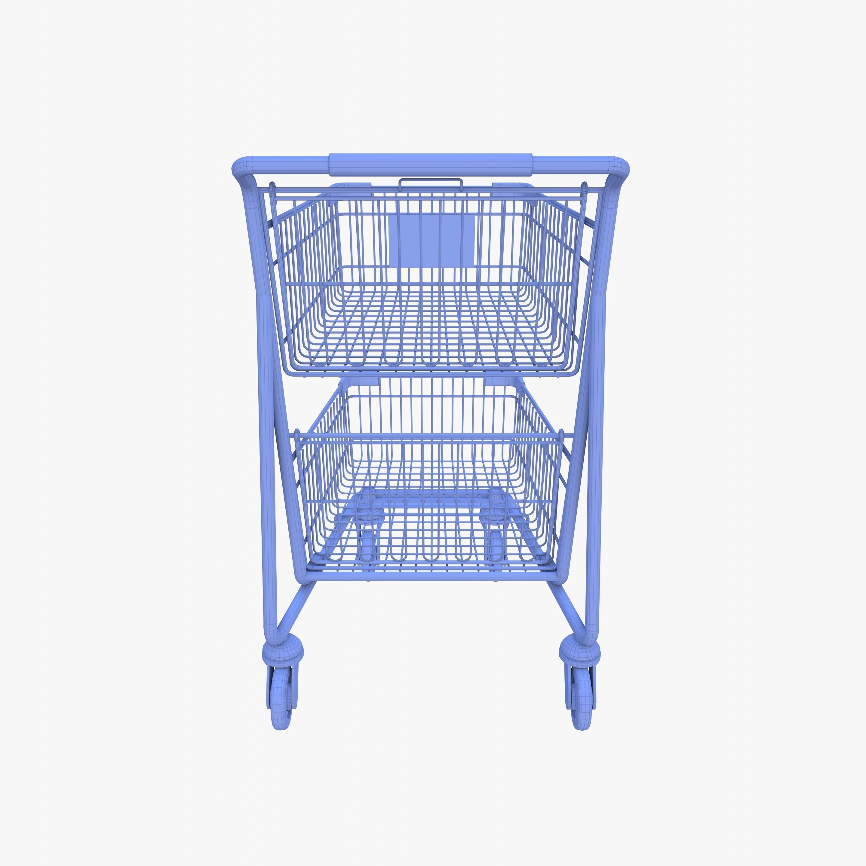 Shopping cart v9 3D model_18
