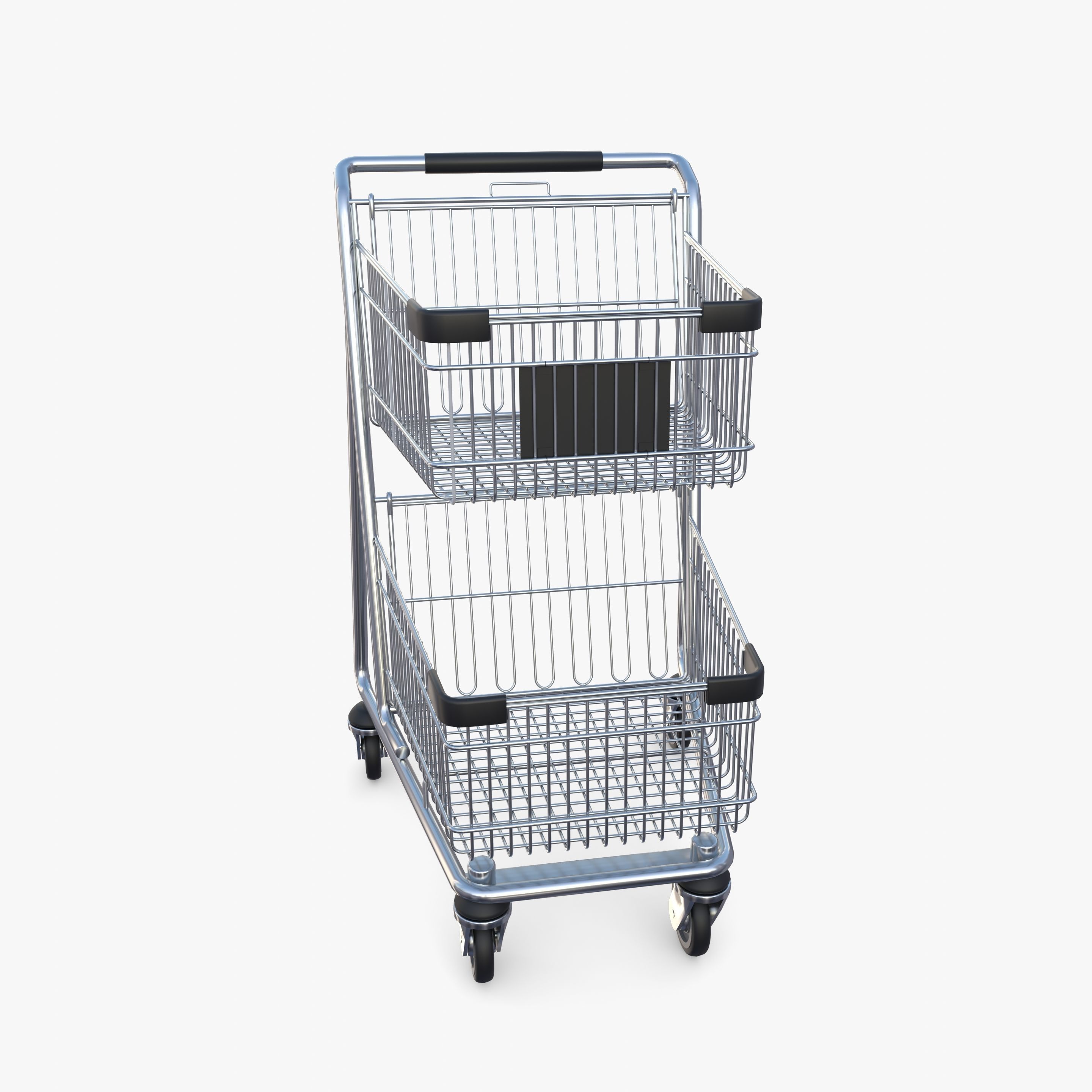 Shopping cart v9 3D model_8