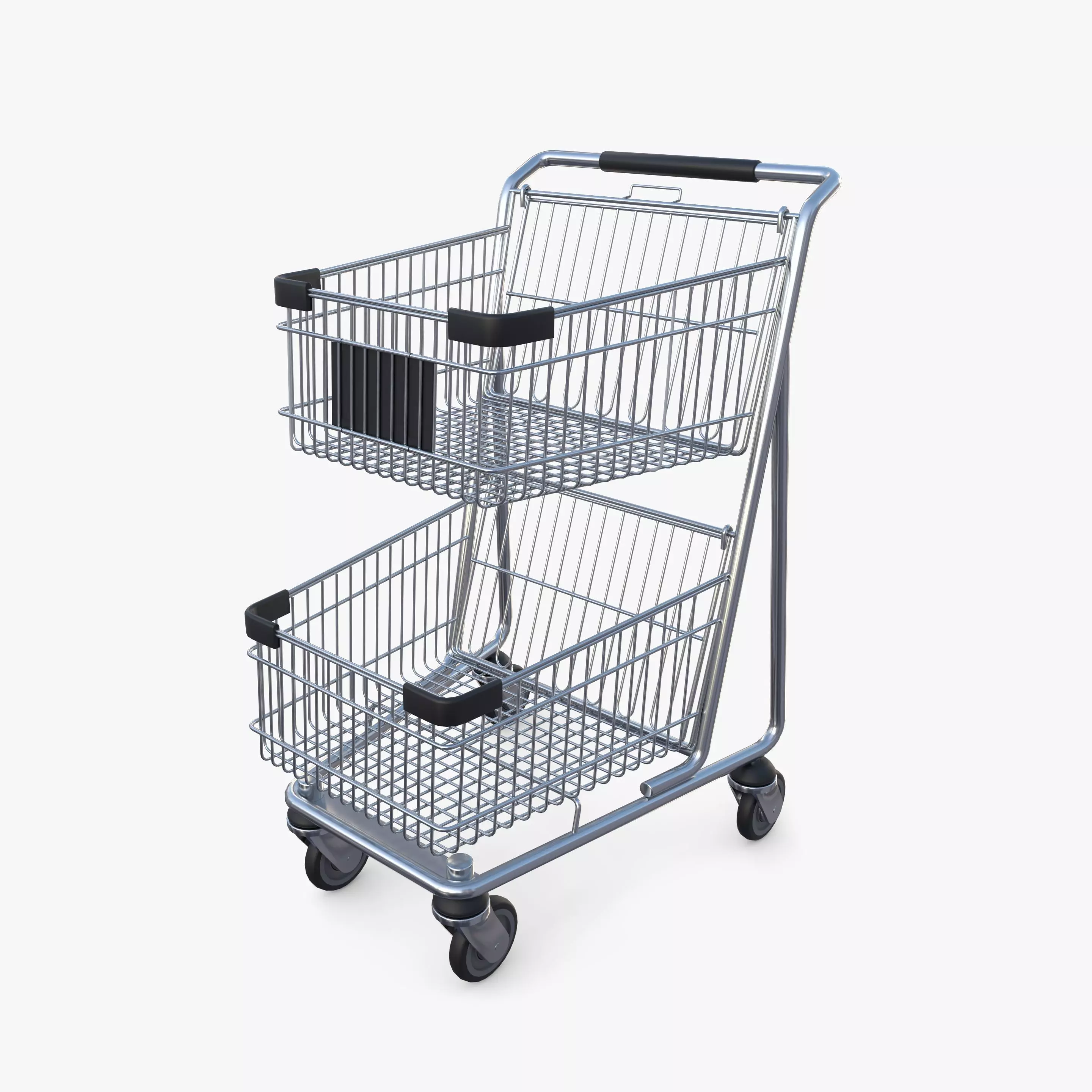 Shopping cart v9 3D model_0
