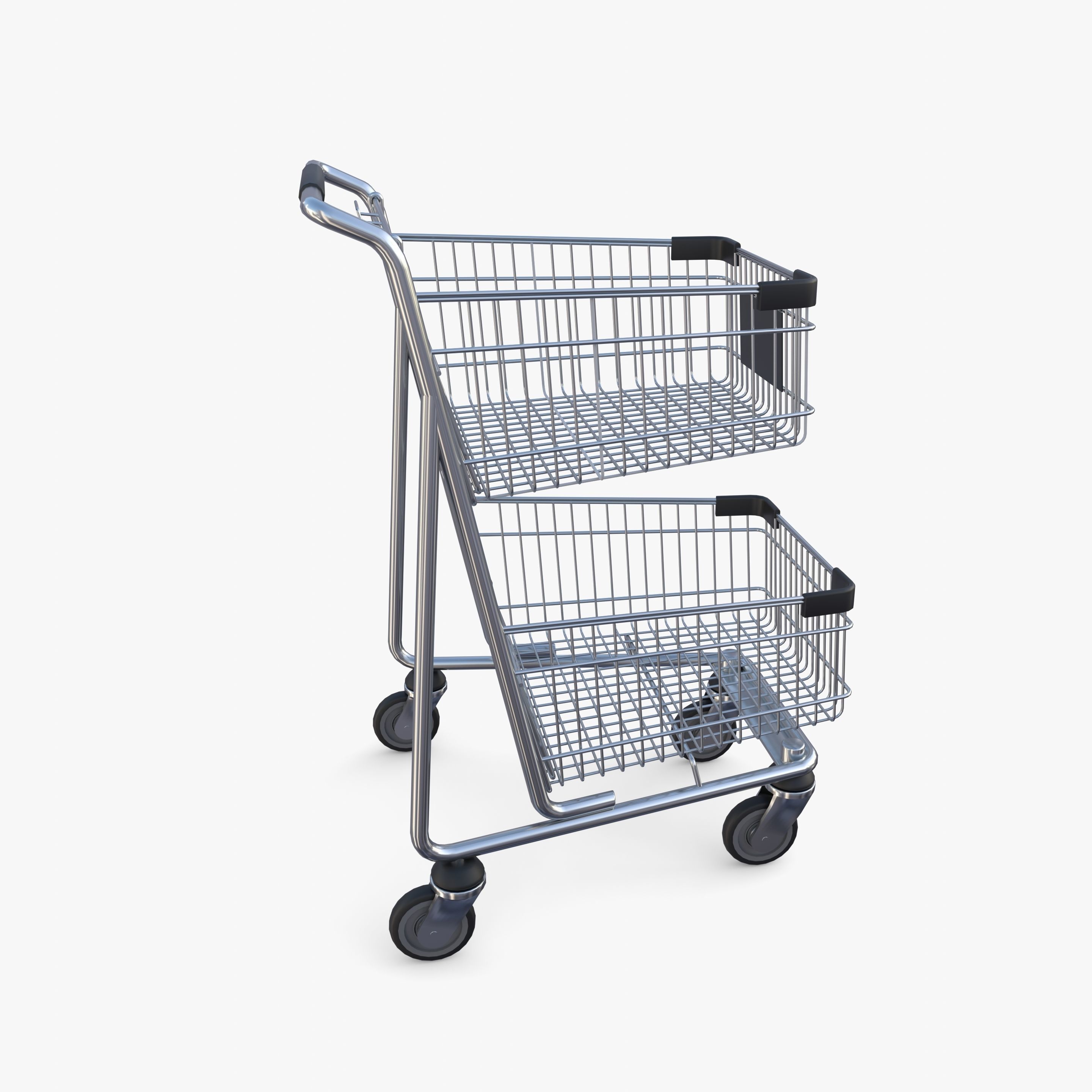 Shopping cart v9 3D model_6