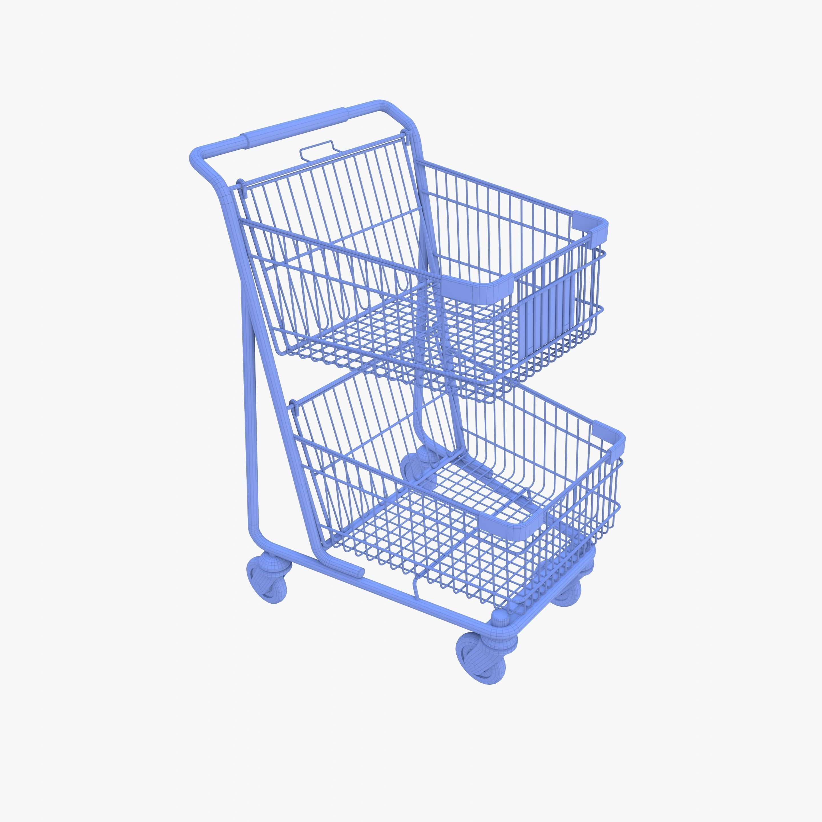 Shopping cart v9 3D model_25