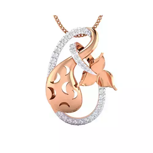 Women Pendant STL OBJ FBX Renders Details