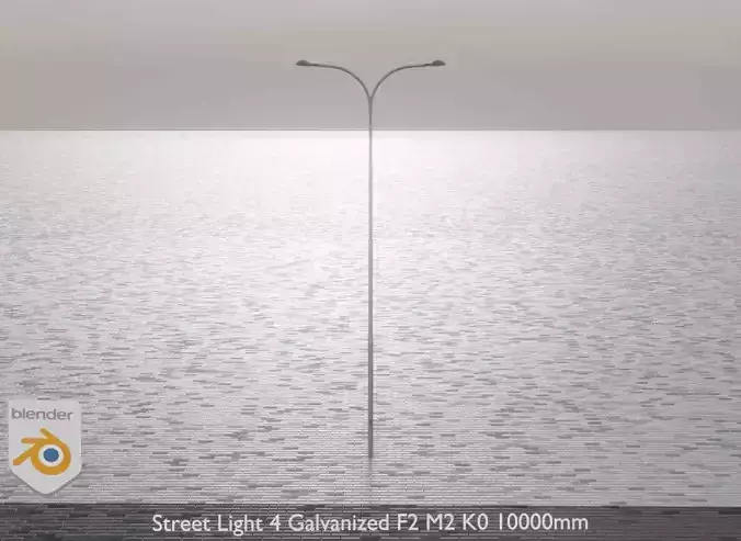 Street Light 4 Galvanized F2 M2 K0 10000mm