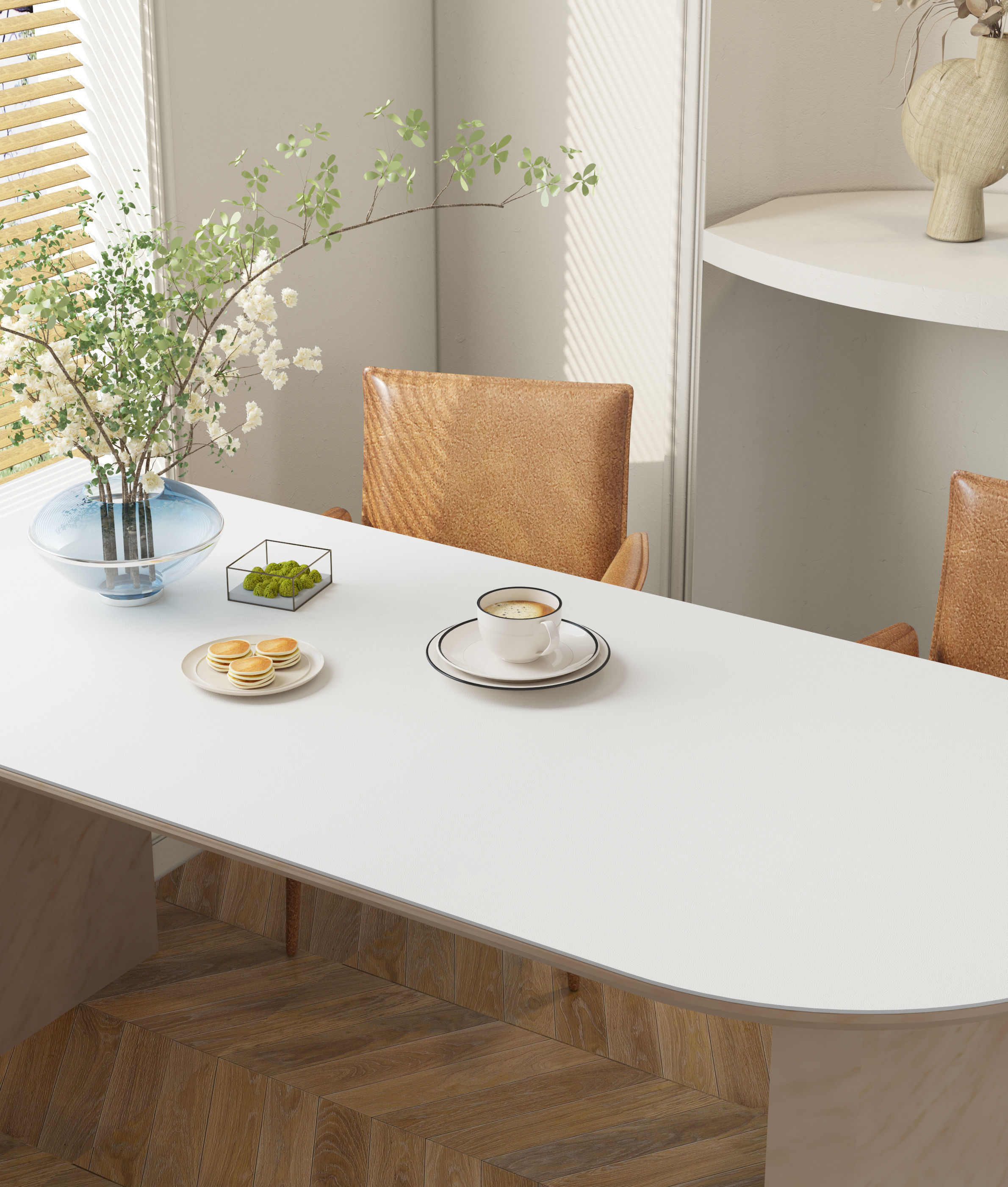 Mid Century interior scene 3D model 3D model_6