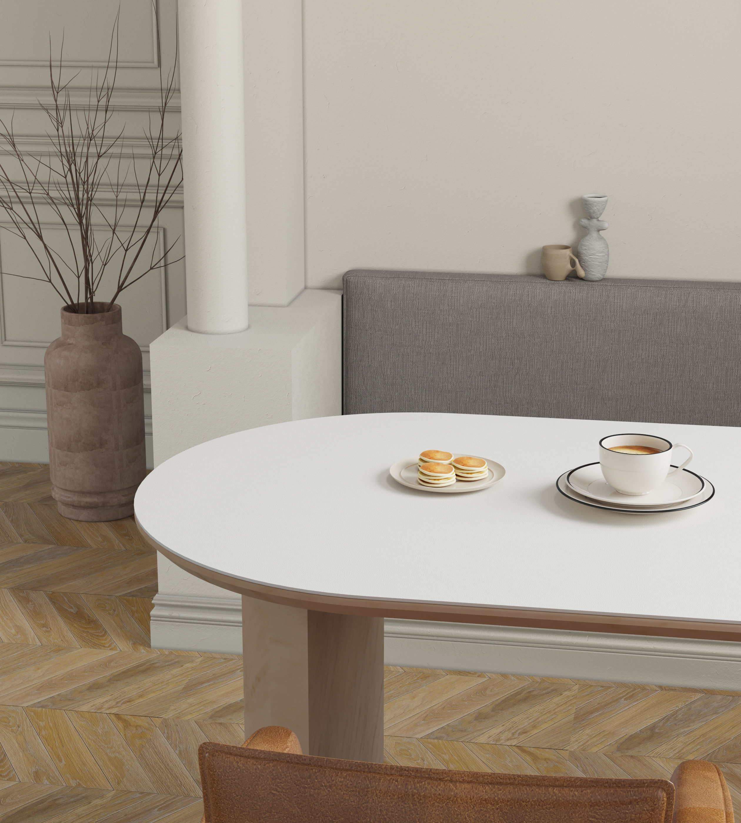 Mid Century interior scene 3D model 3D model_9