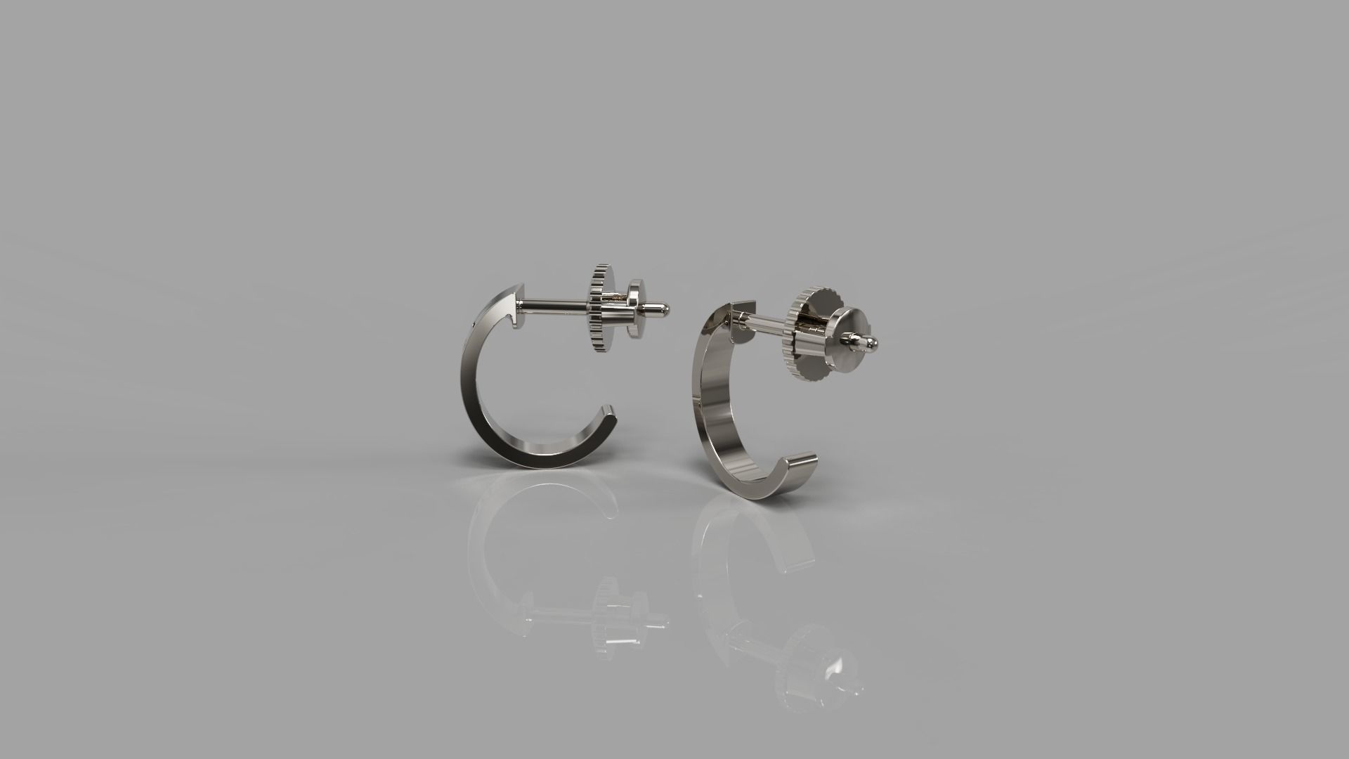 Small love Earrings 3D print model_5