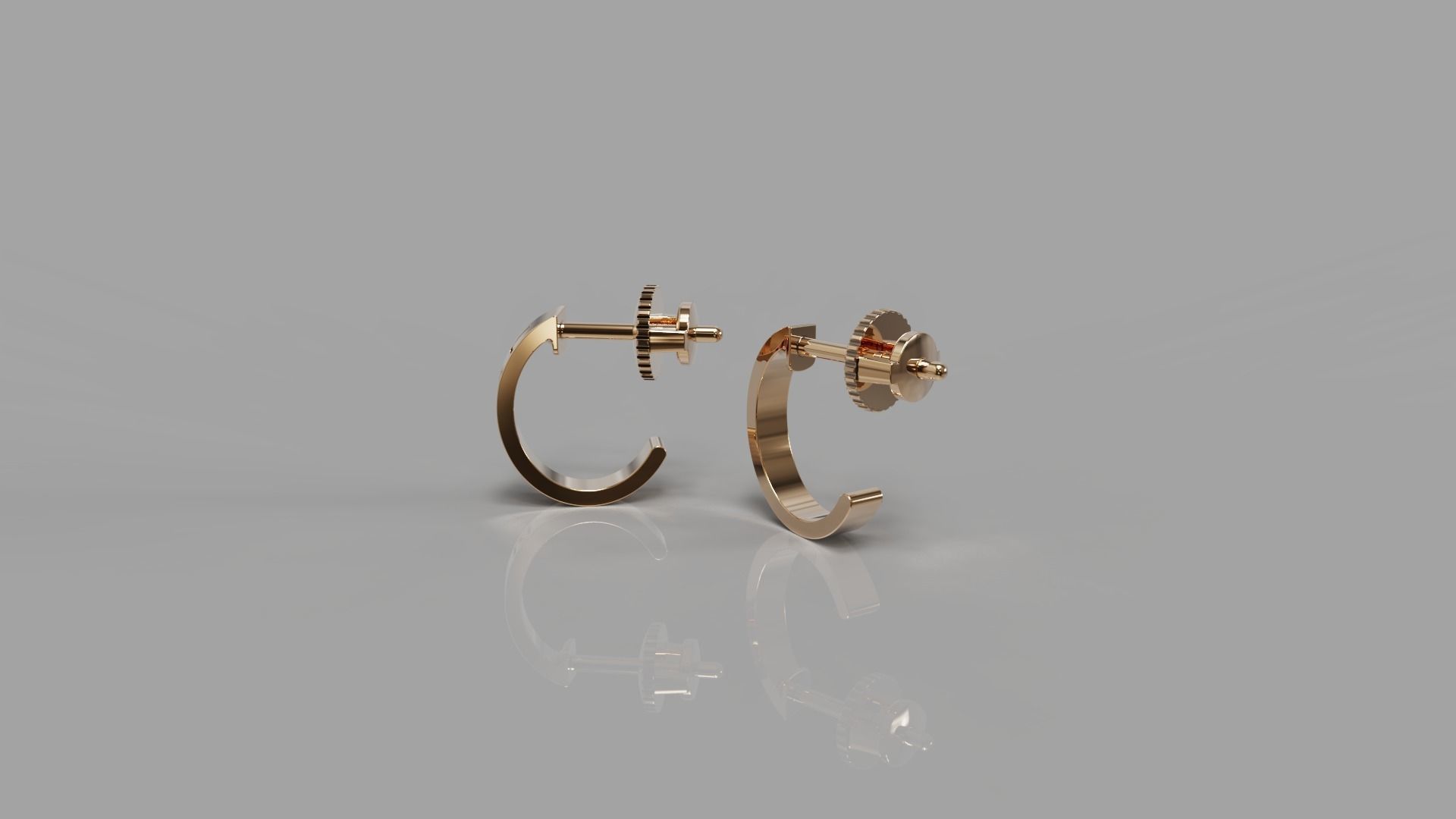 Small love Earrings 3D print model_1