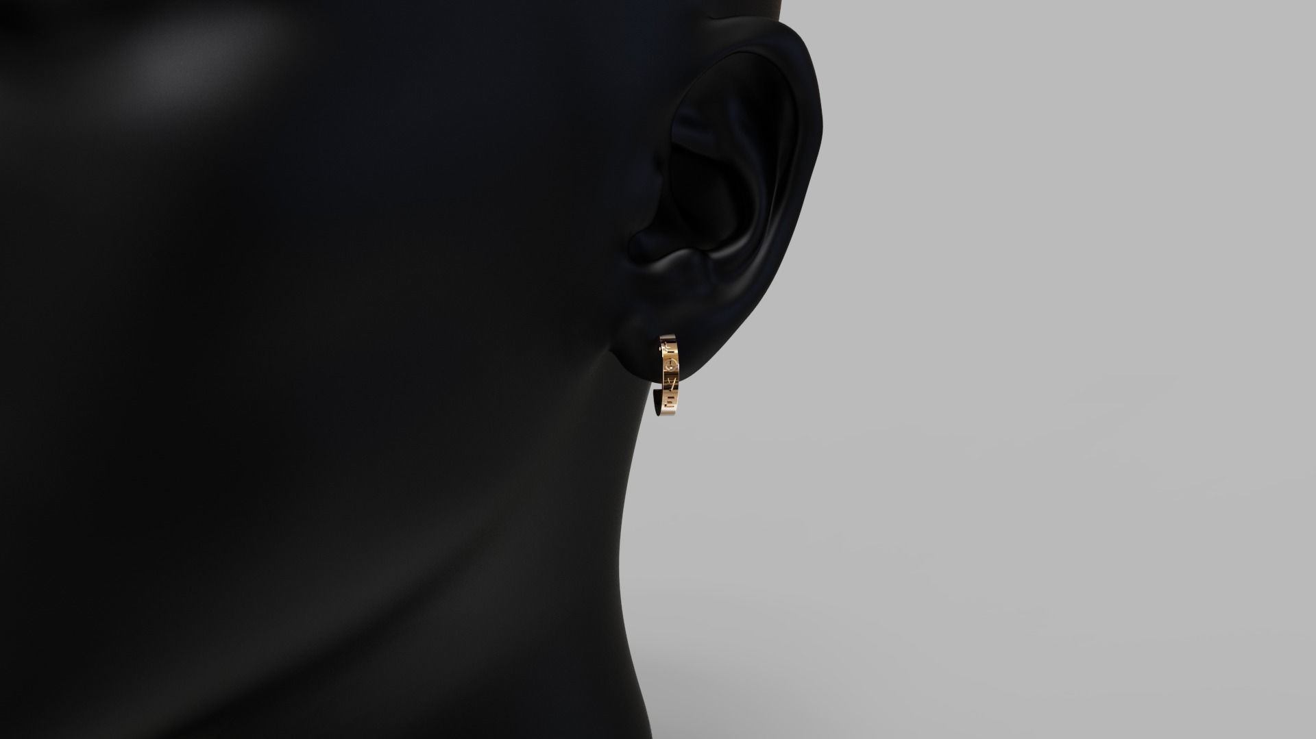 Small love Earrings 3D print model_8