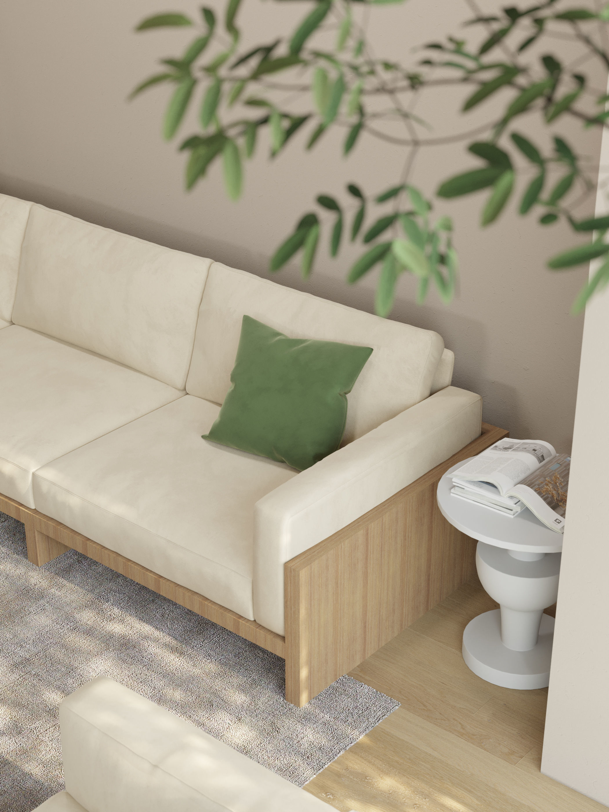 Modern residential indoor 3 d model 3D model_4