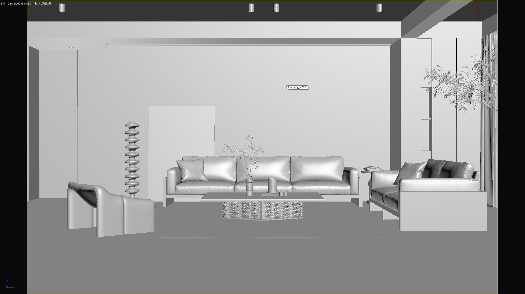 Modern residential indoor 3 d model 3D model_9