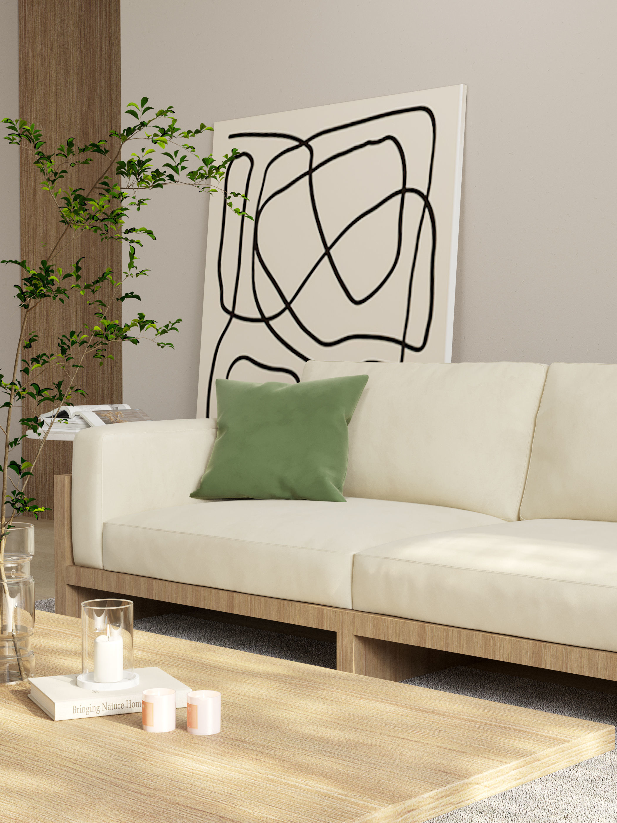 Modern residential indoor 3 d model 3D model_5