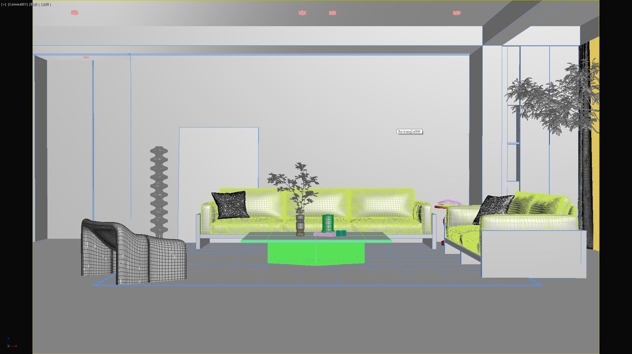 Modern residential indoor 3 d model 3D model_10