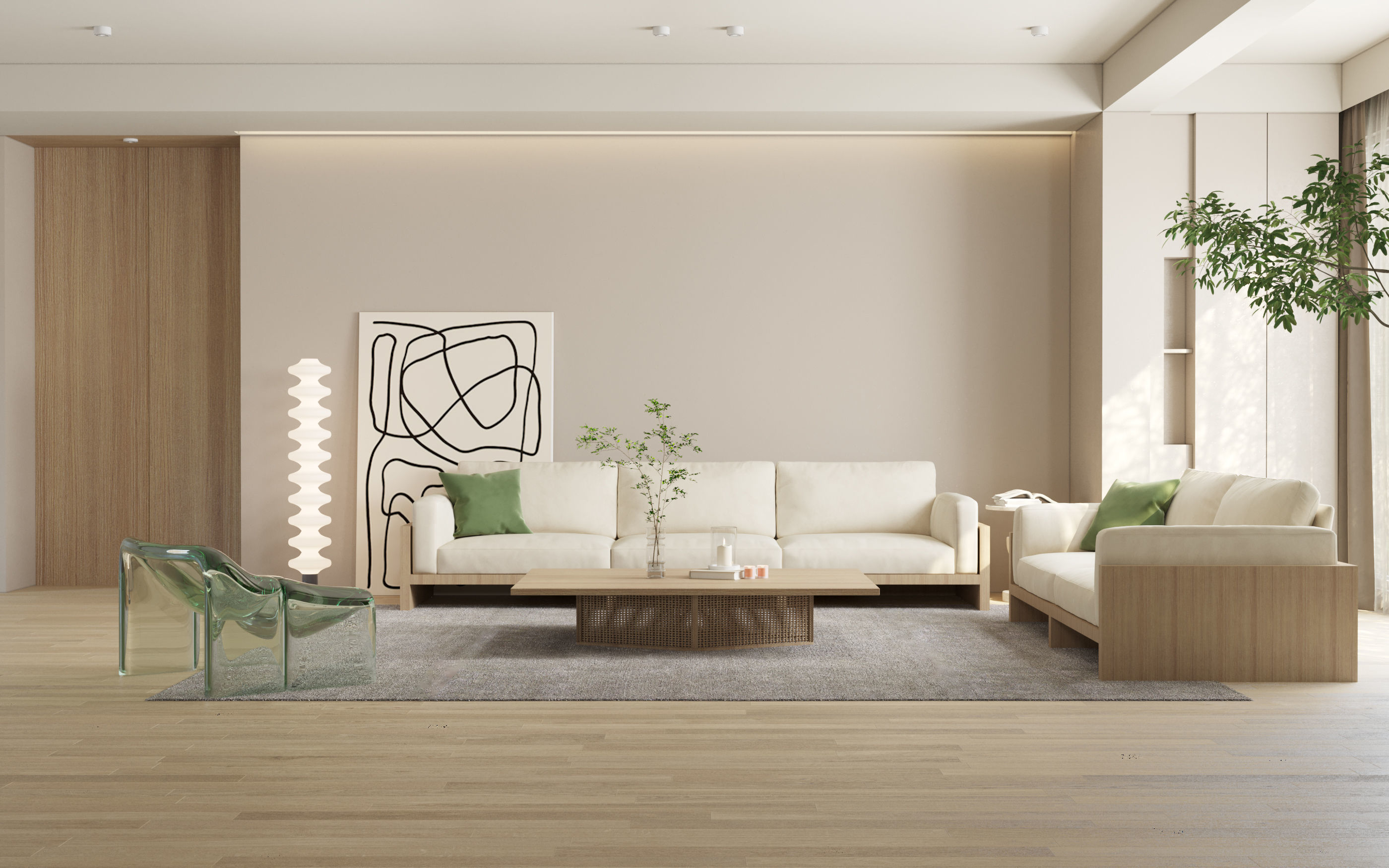 Modern residential indoor 3 d model 3D model_2