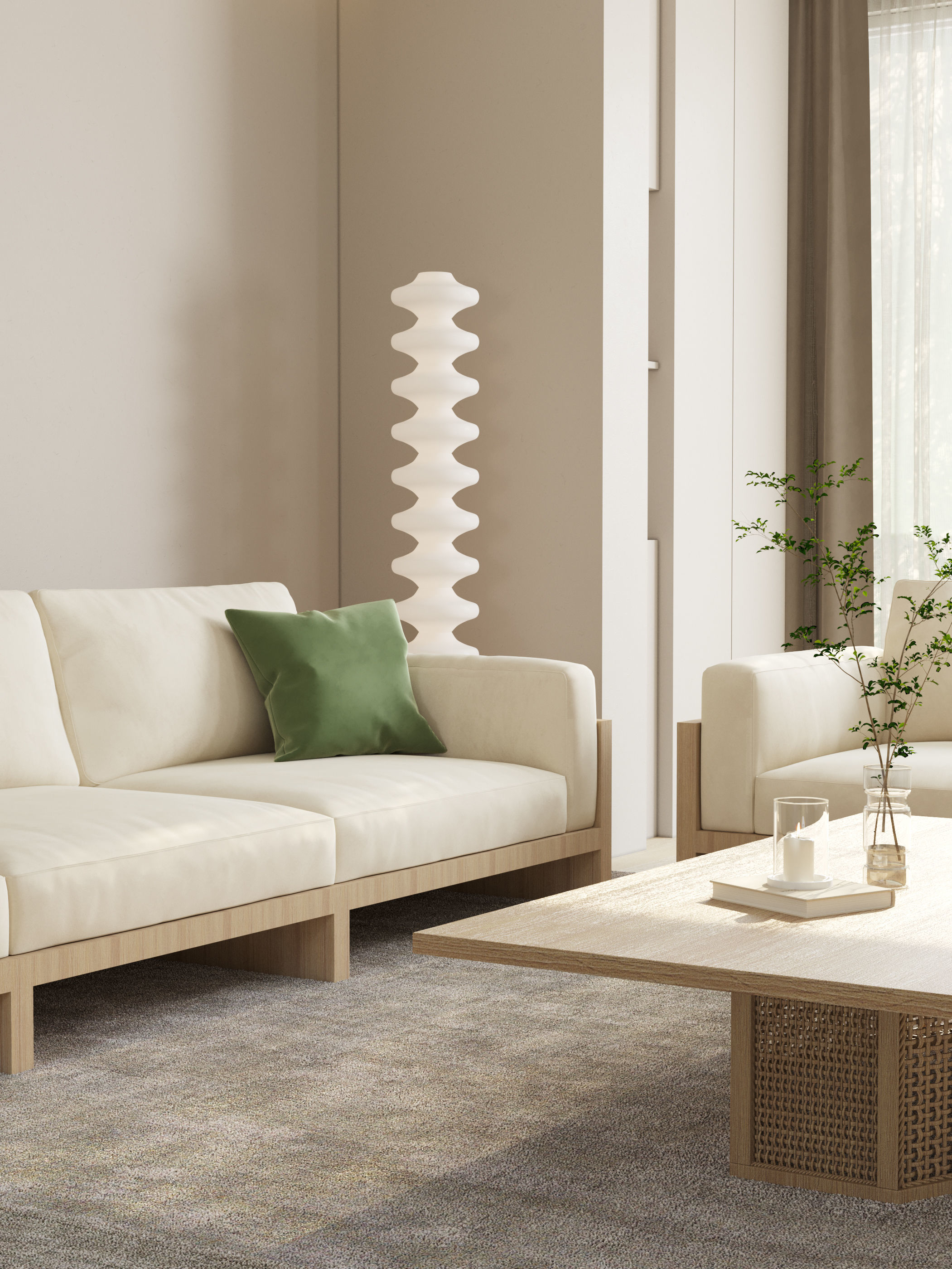 Modern residential indoor 3 d model 3D model_3