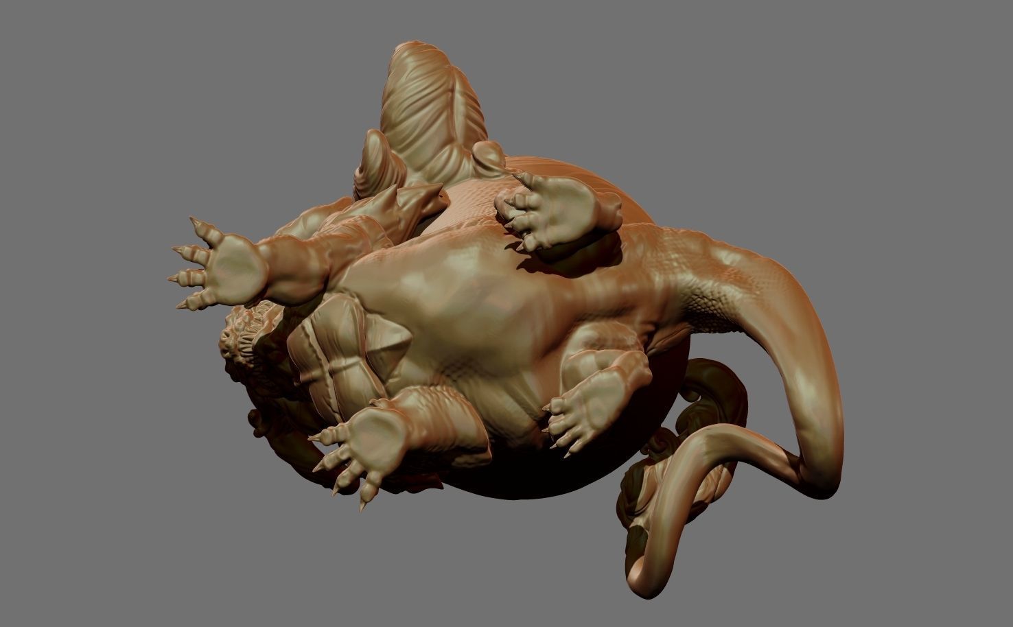 Chinese-dragon pot 3D print model_5