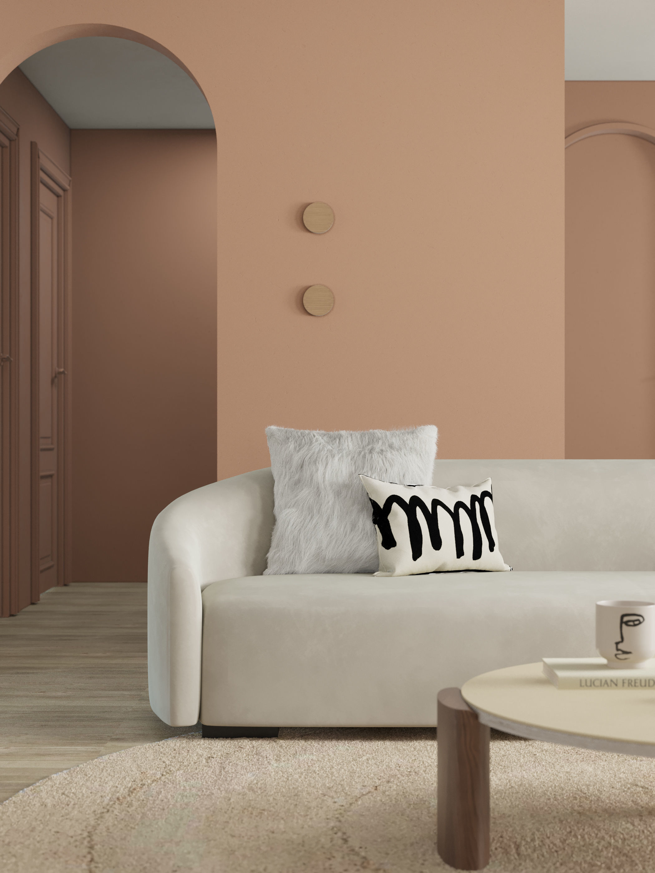 Mid Century interior scene 3D model 3D model_6