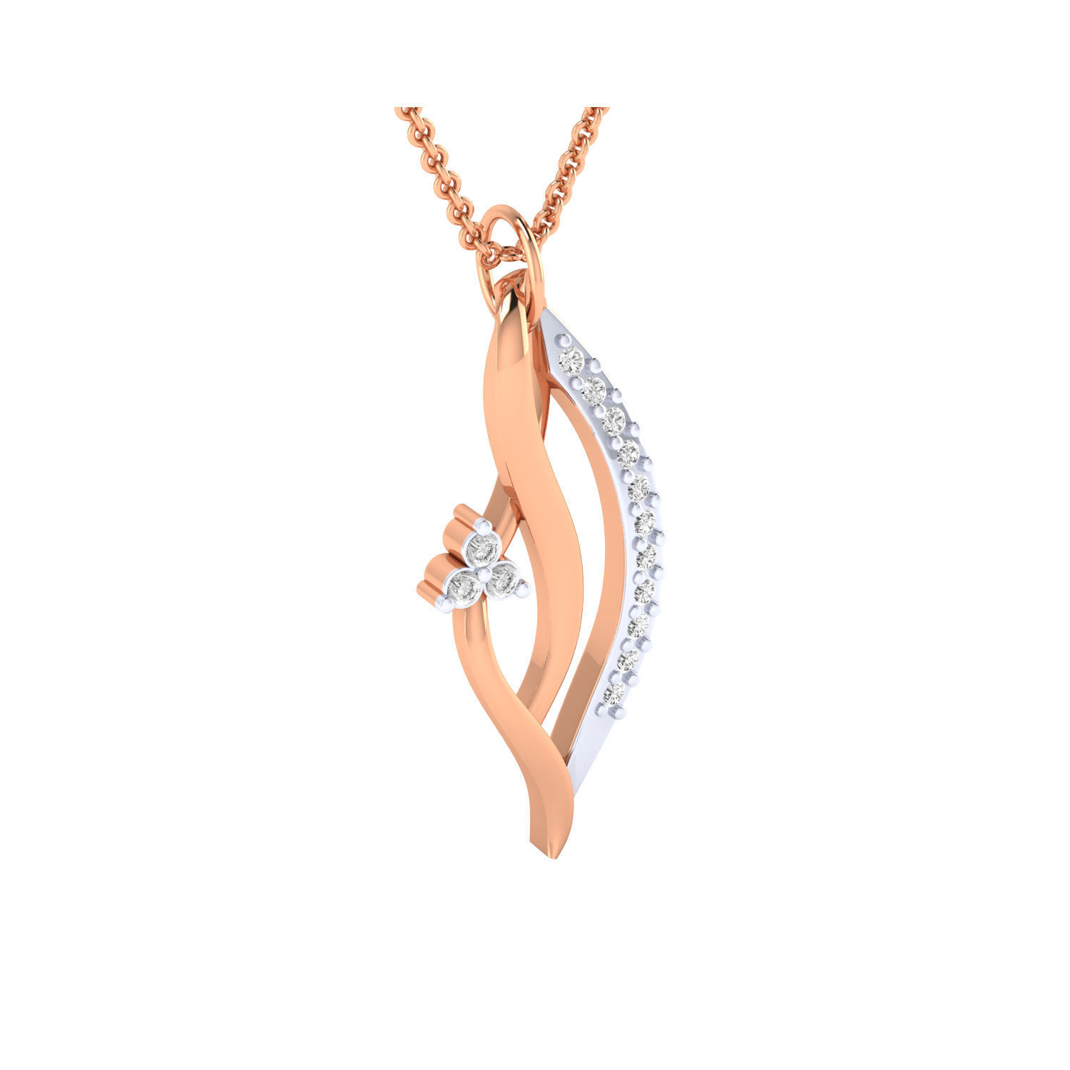 Women Pendant STL OBJ FBX Renders Details 3D print model_7