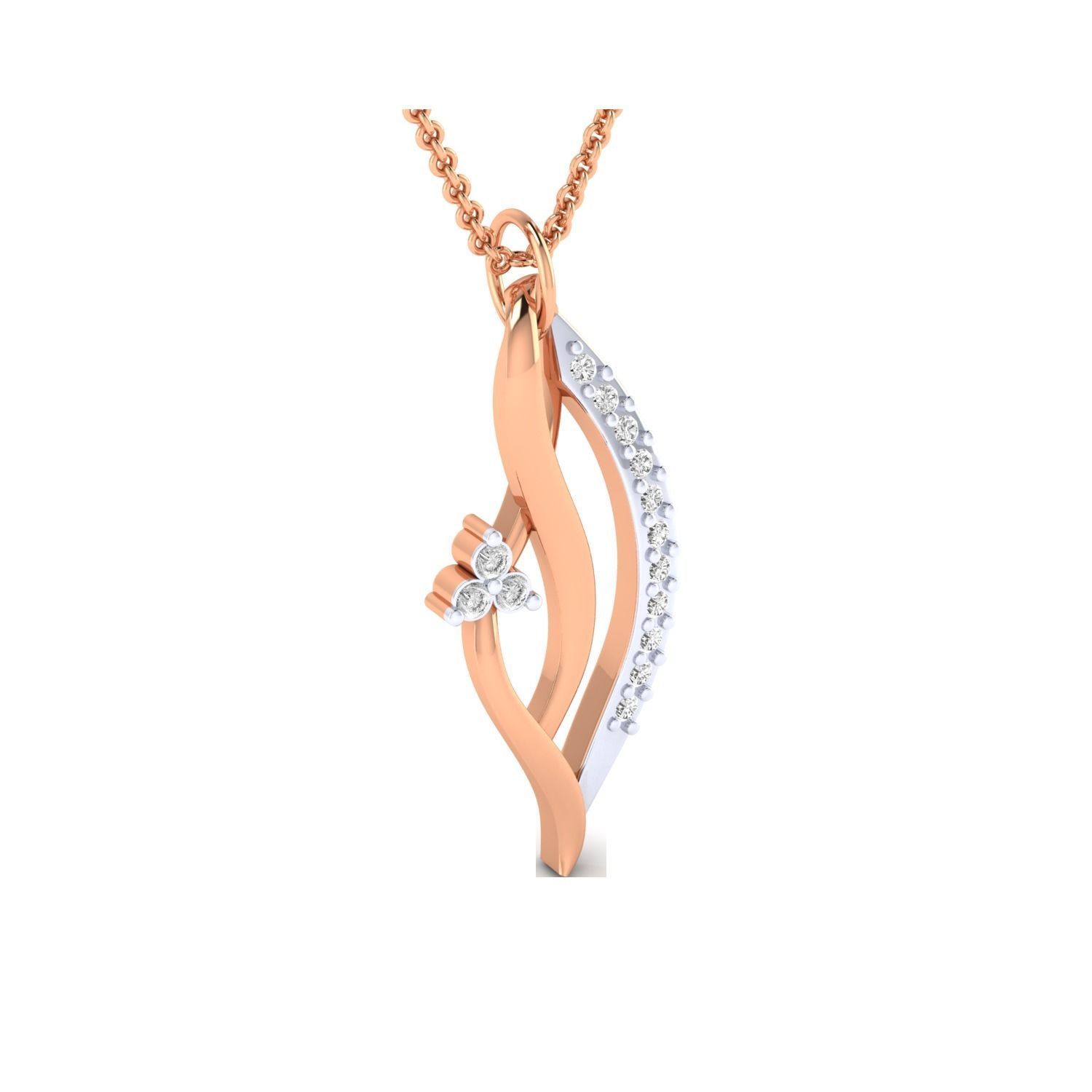 Women Pendant STL OBJ FBX Renders Details 3D print model_8