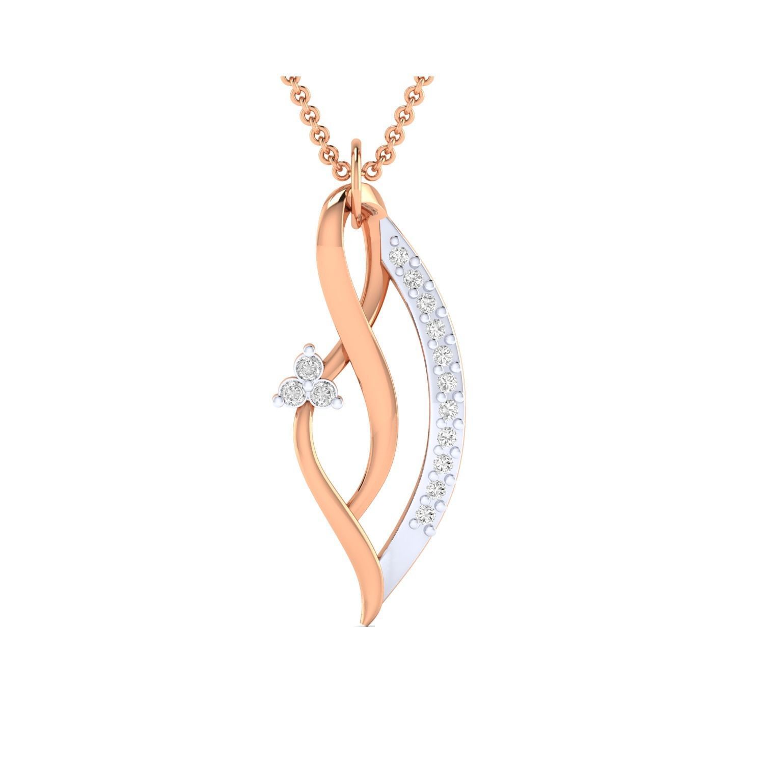 Women Pendant STL OBJ FBX Renders Details 3D print model_1