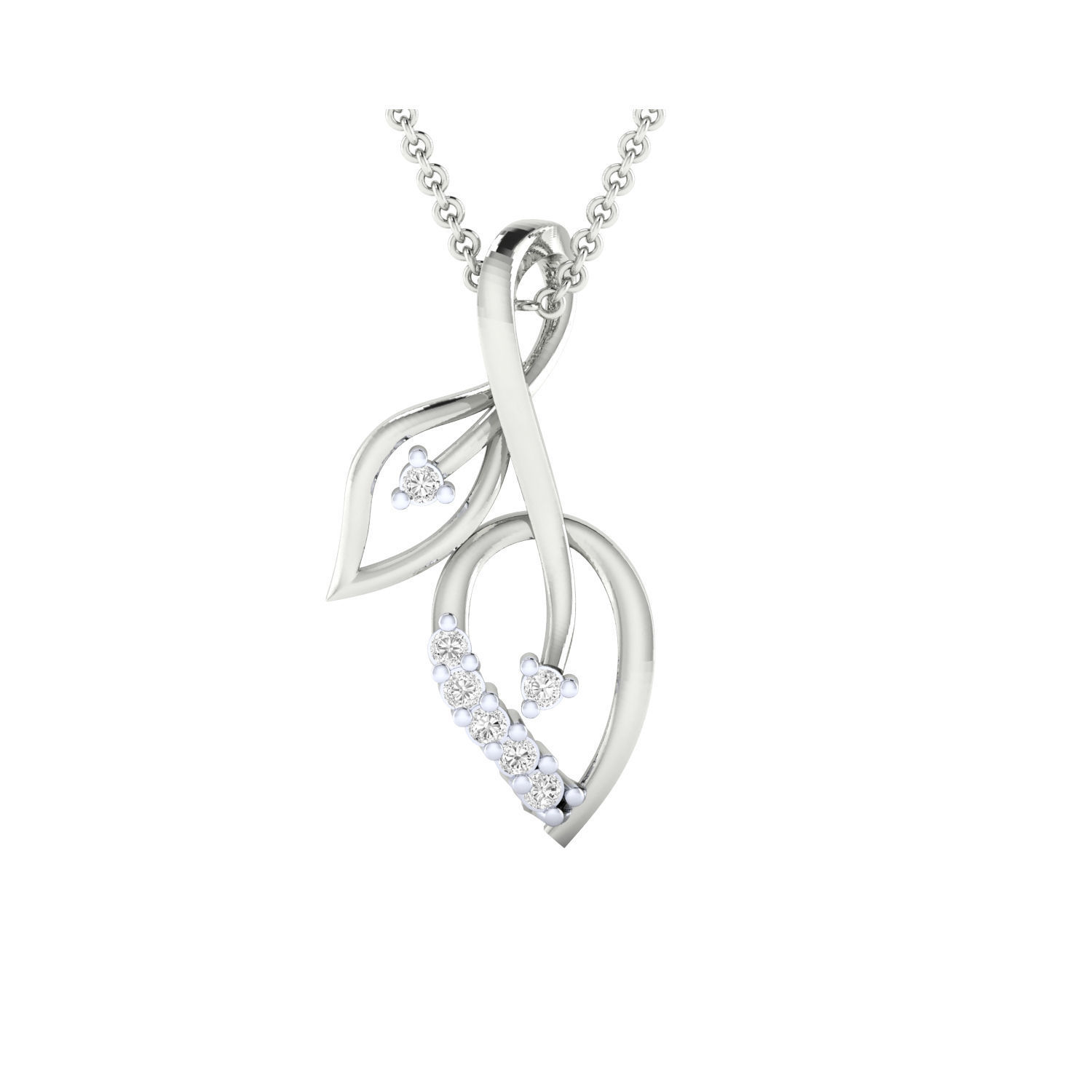 Women Pendant STL OBJ FBX Renders Details 3D print model_15